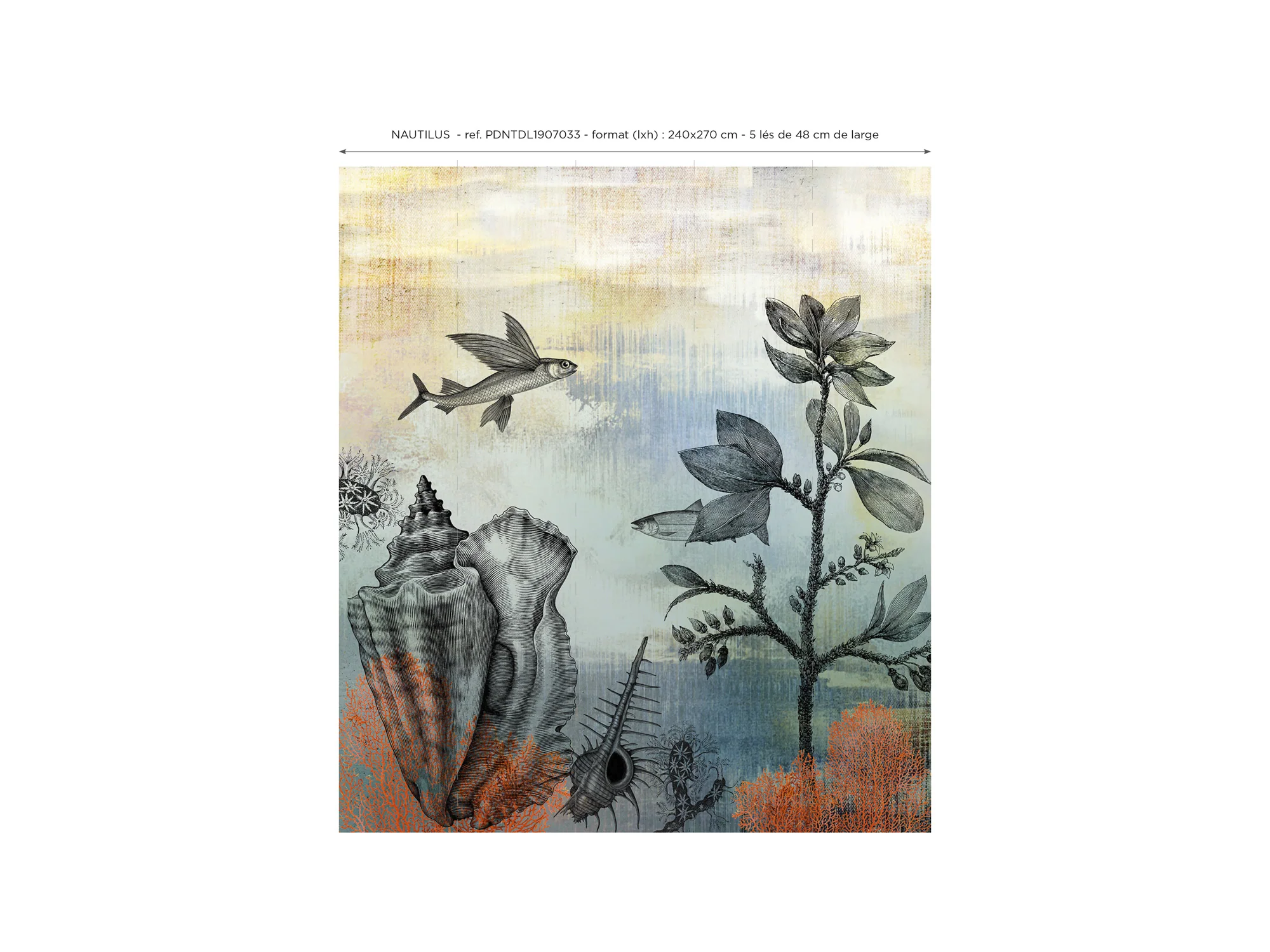 Papier Peint Panoramique Nautilus - Multicolore - Image 8