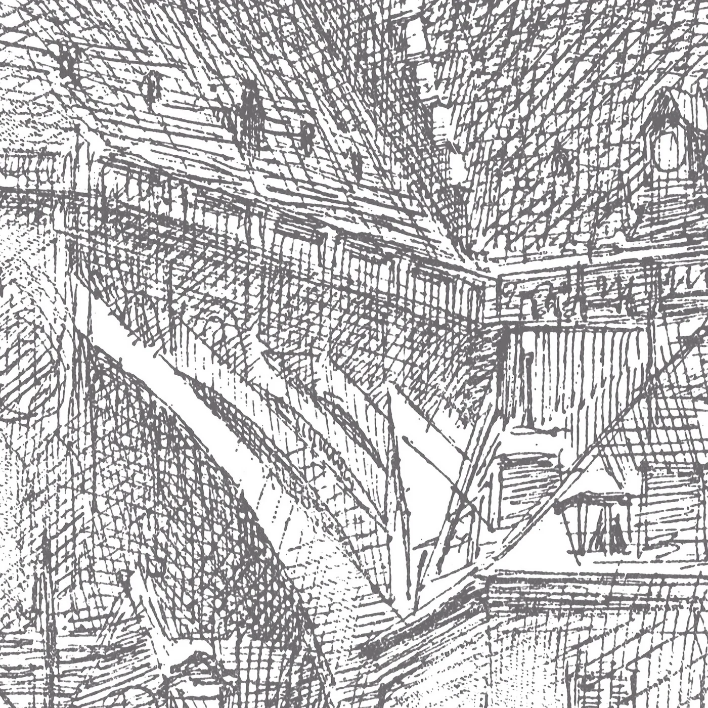 Papier Peint Panoramique Notre Dame - Noir - Image 3