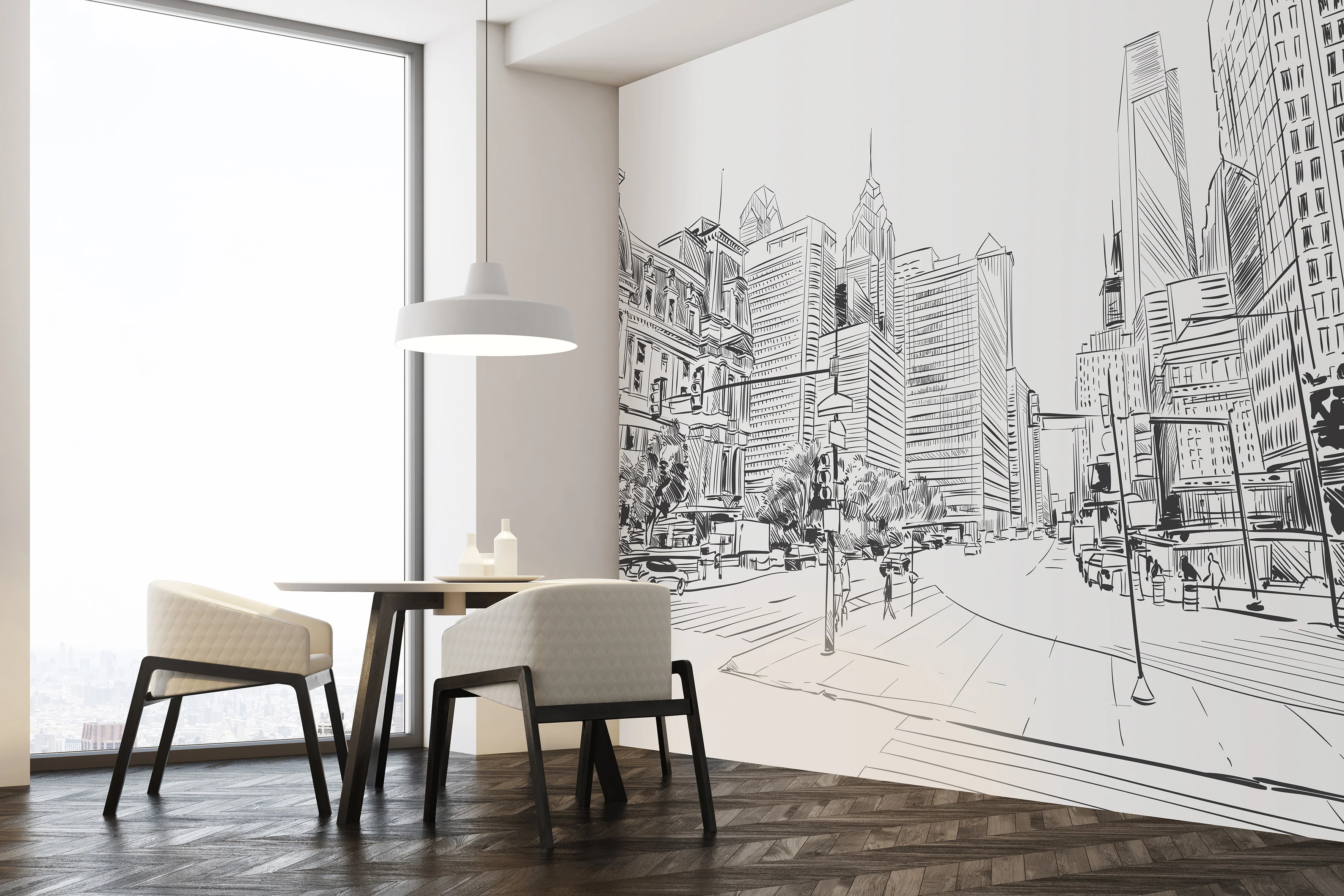 Papier Peint Panoramique Nyc - Noir - Image 2