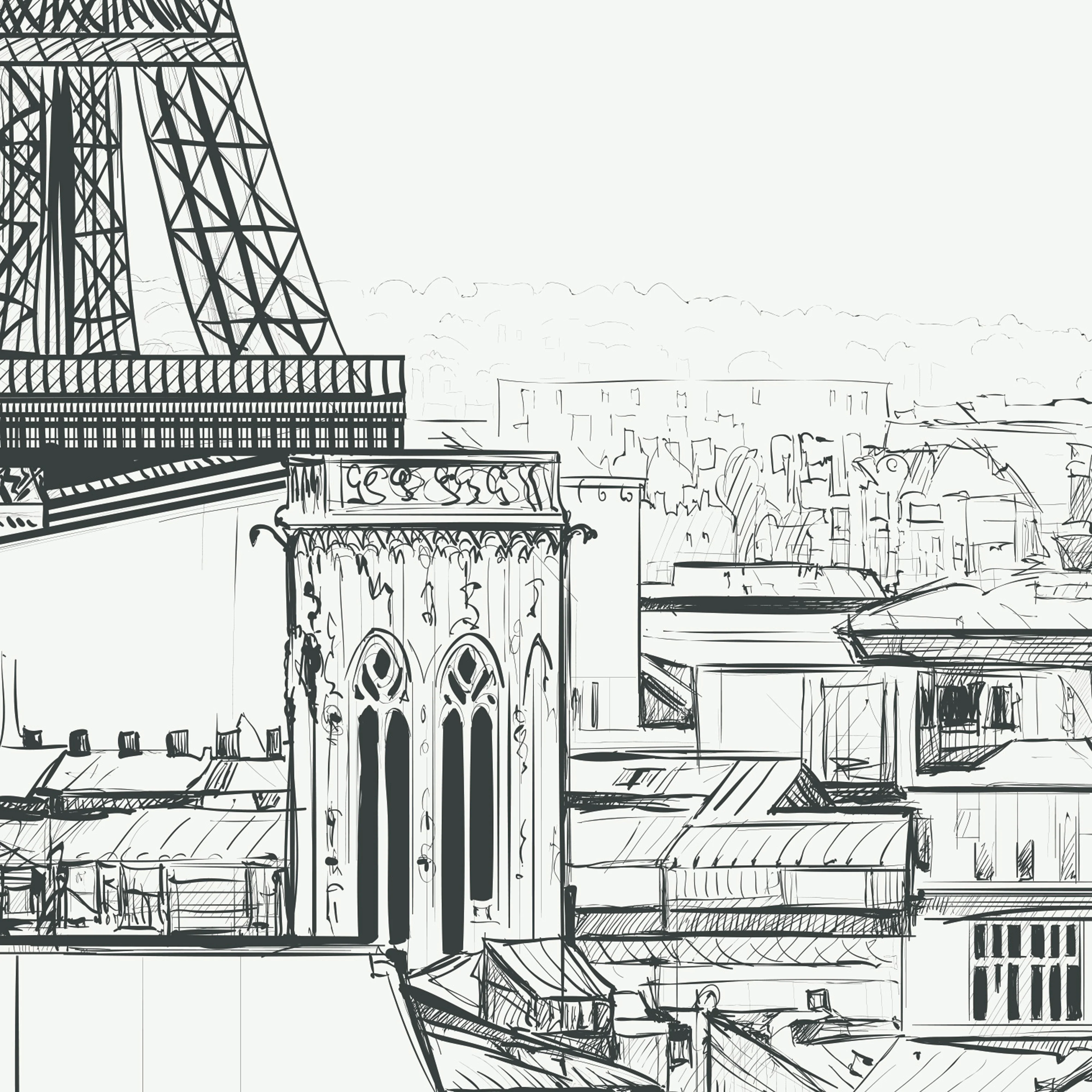 Papier Peint Panoramique Paname - Noir - Image 3