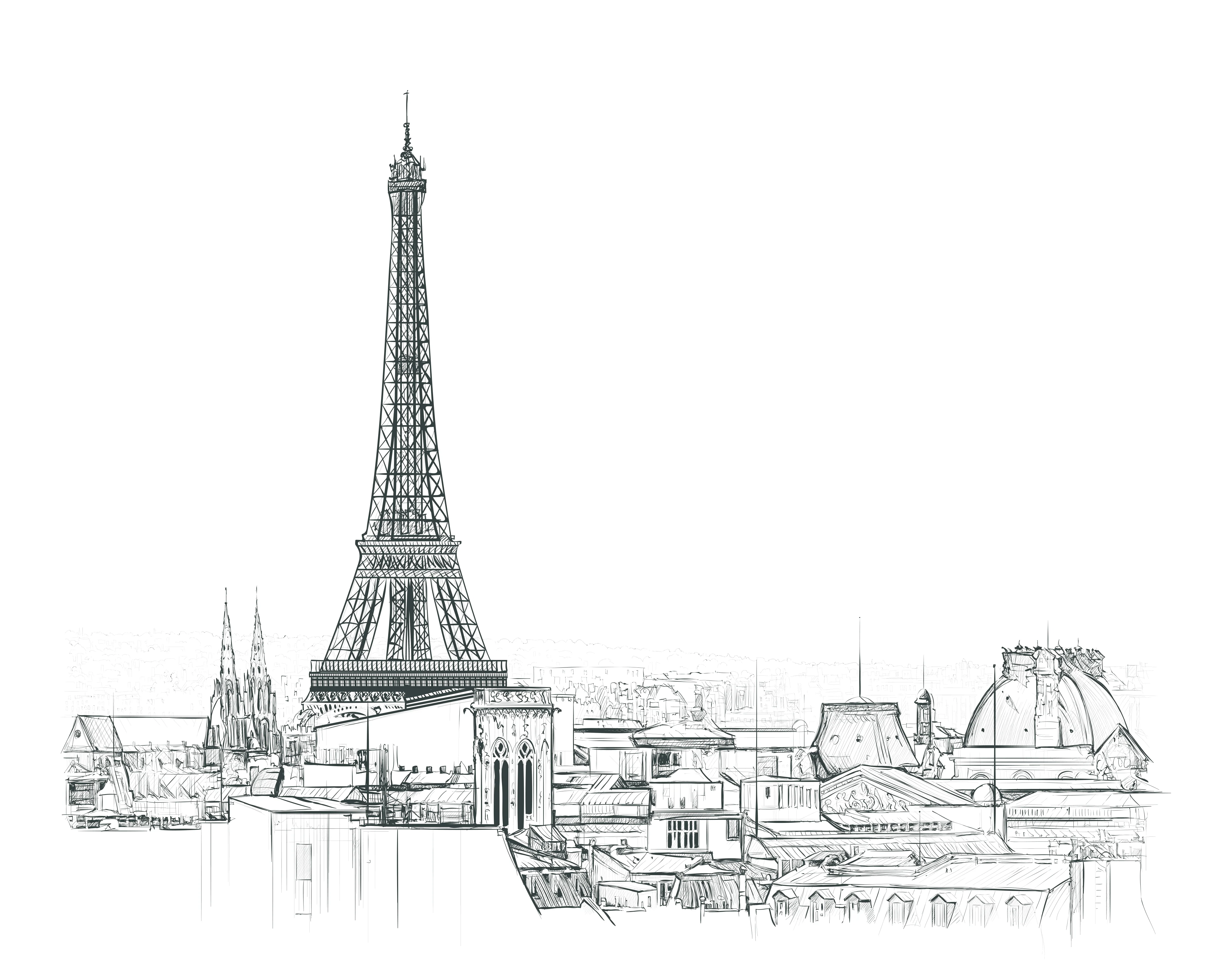 Papier Peint Panoramique Paname - Noir - Image 4