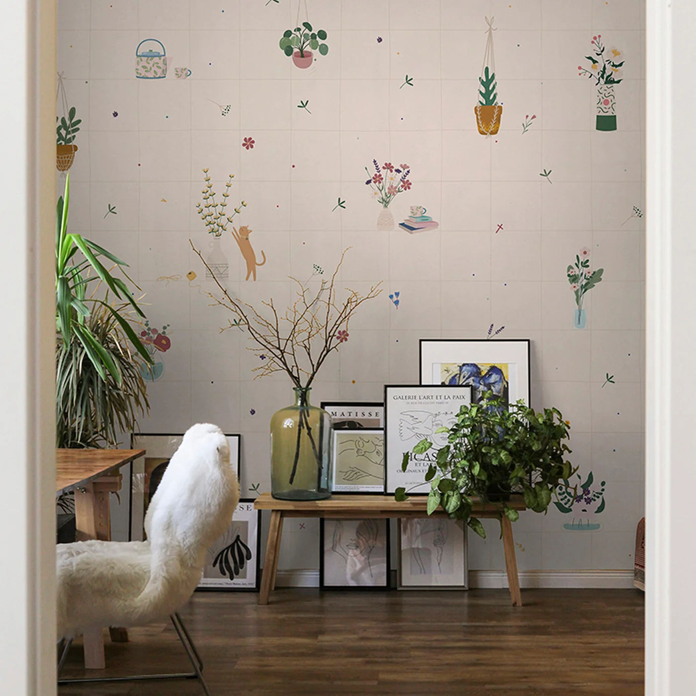 Papier Peint Panoramique Petits Bouquets - Multicolore - Image 4