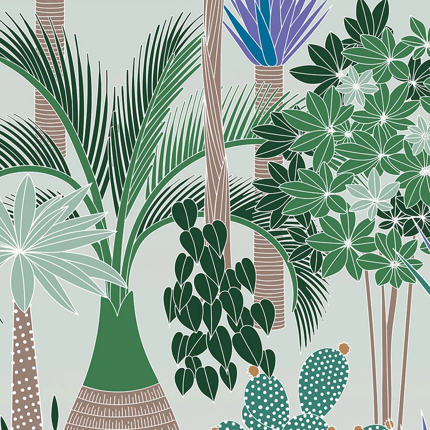Papier Peint Panoramique Pitaya - Pastel Vert - Image 3