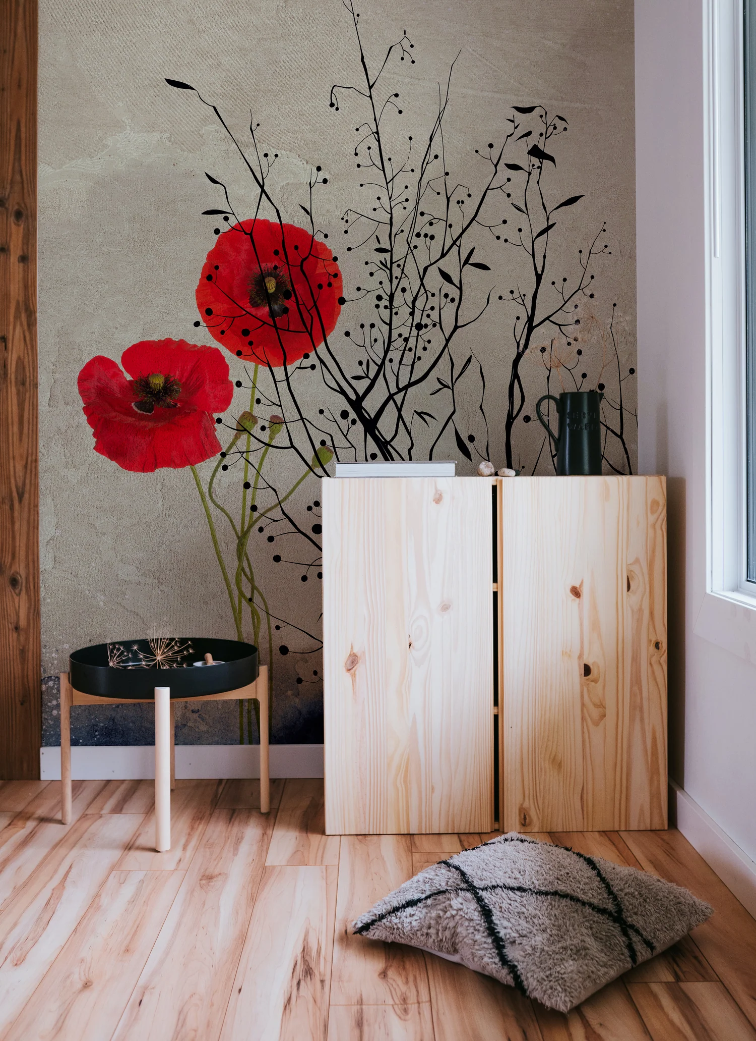 Papier Peint Panoramique Poppies - Multicolore - Image 2