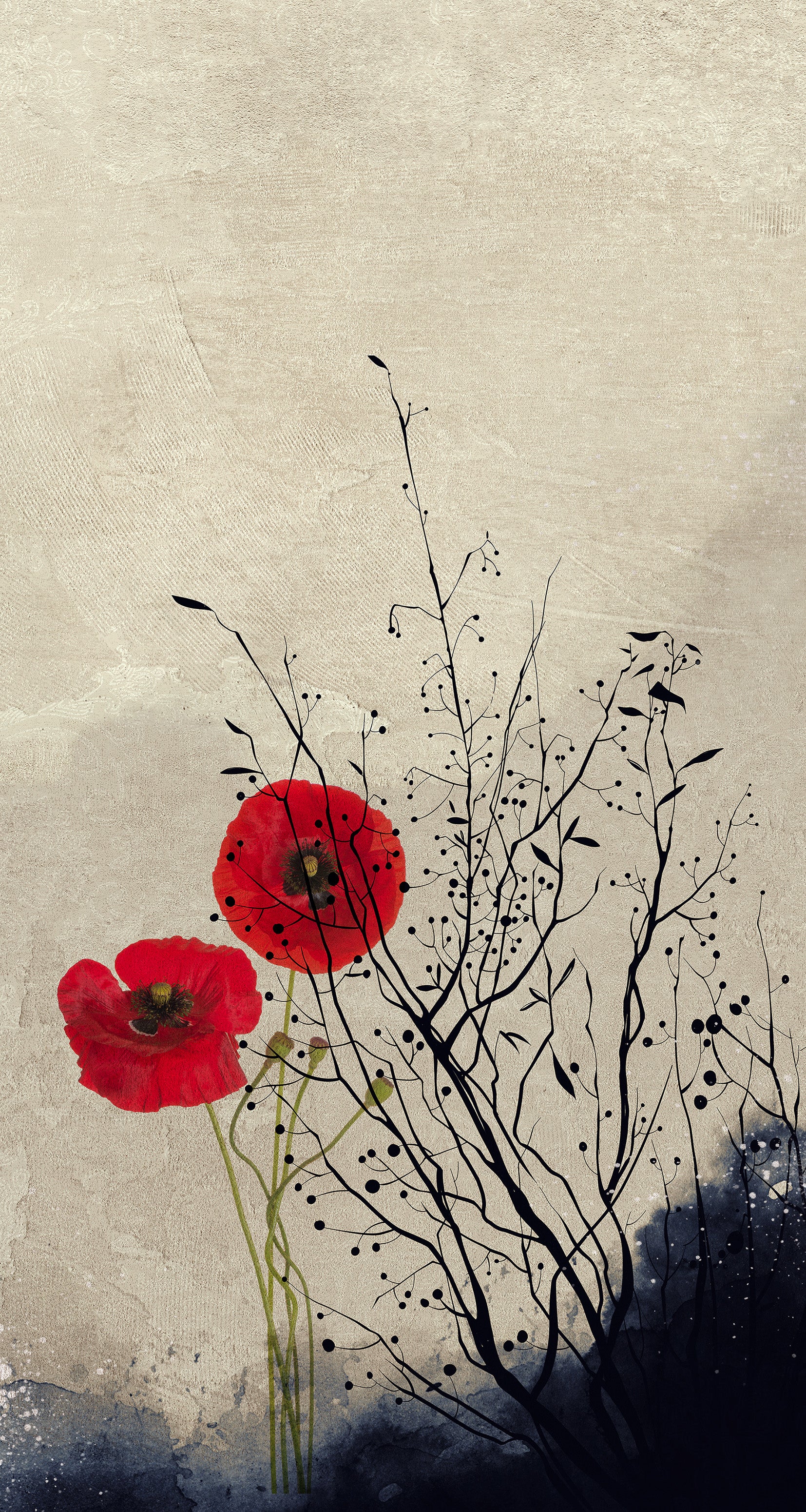 Papier Peint Panoramique Poppies - Multicolore - Image 4