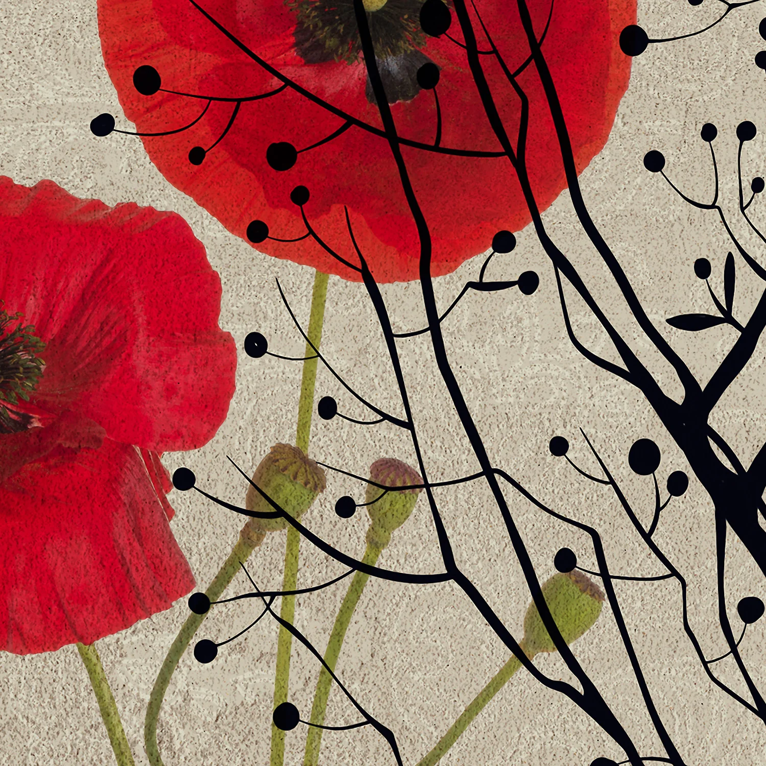 Papier Peint Panoramique Poppies - Multicolore - Image 5