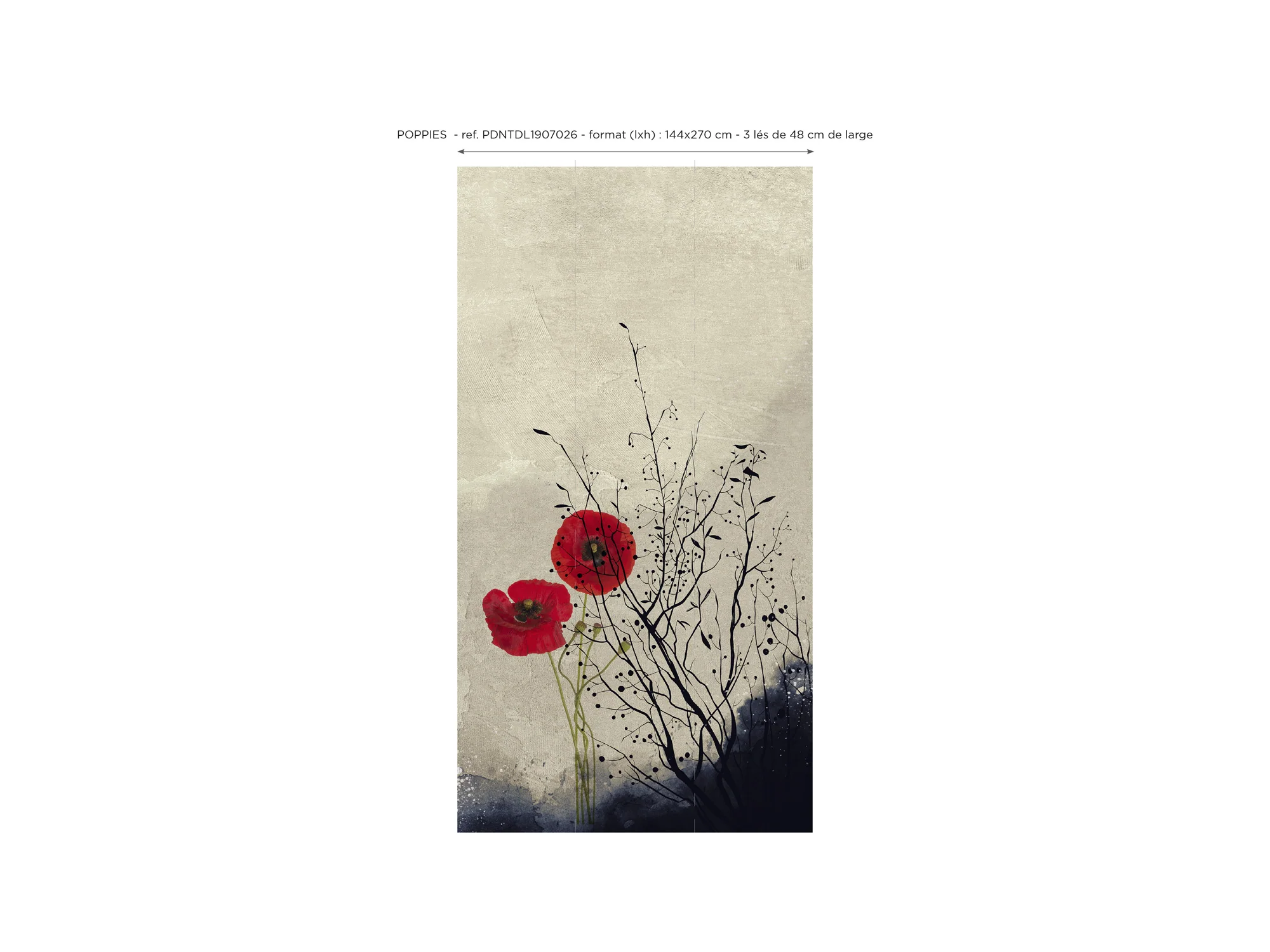 Papier Peint Panoramique Poppies - Multicolore - Image 6