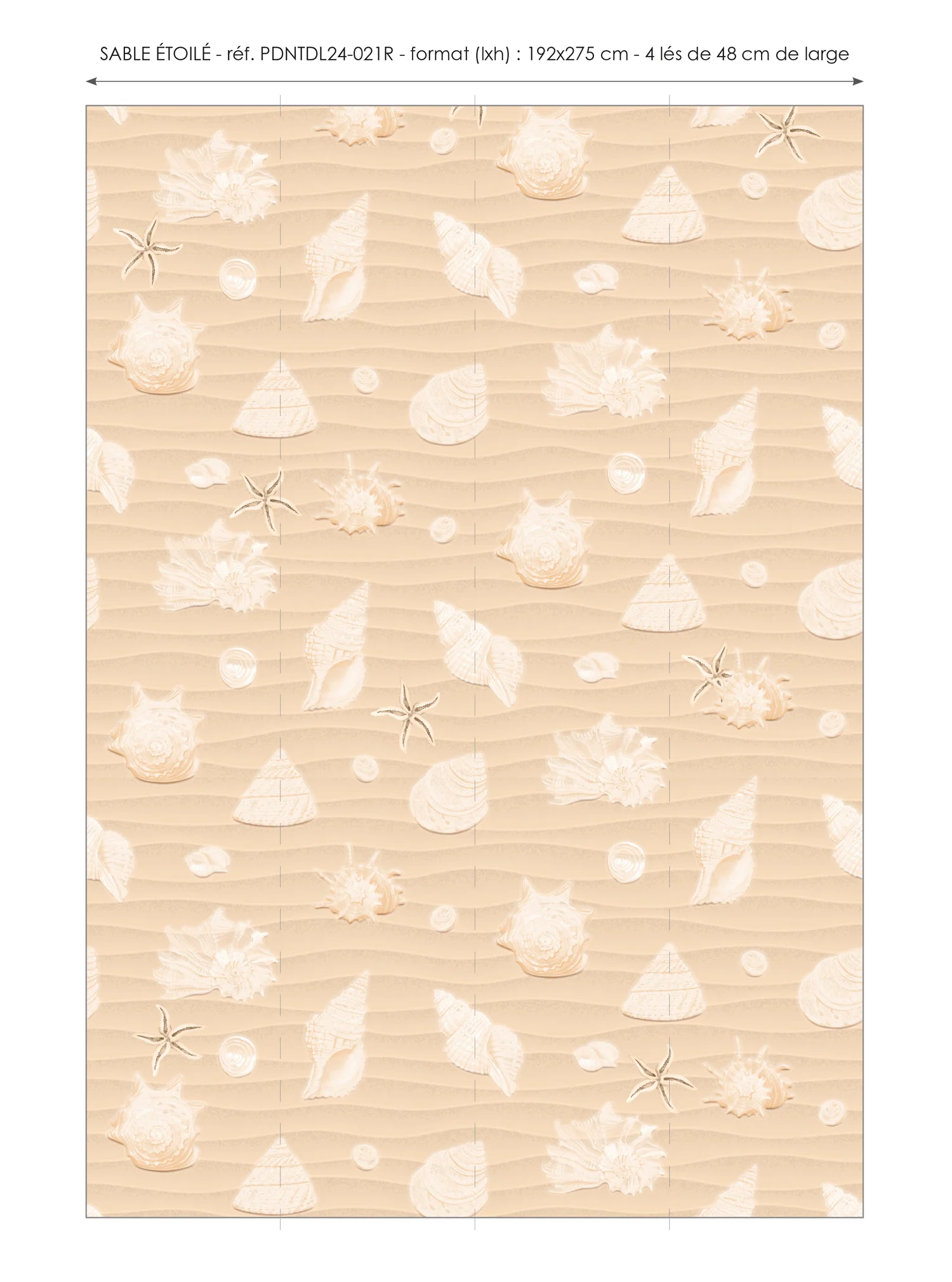 Papier Peint Panoramique Sable Étoilé - Sable - Image 5