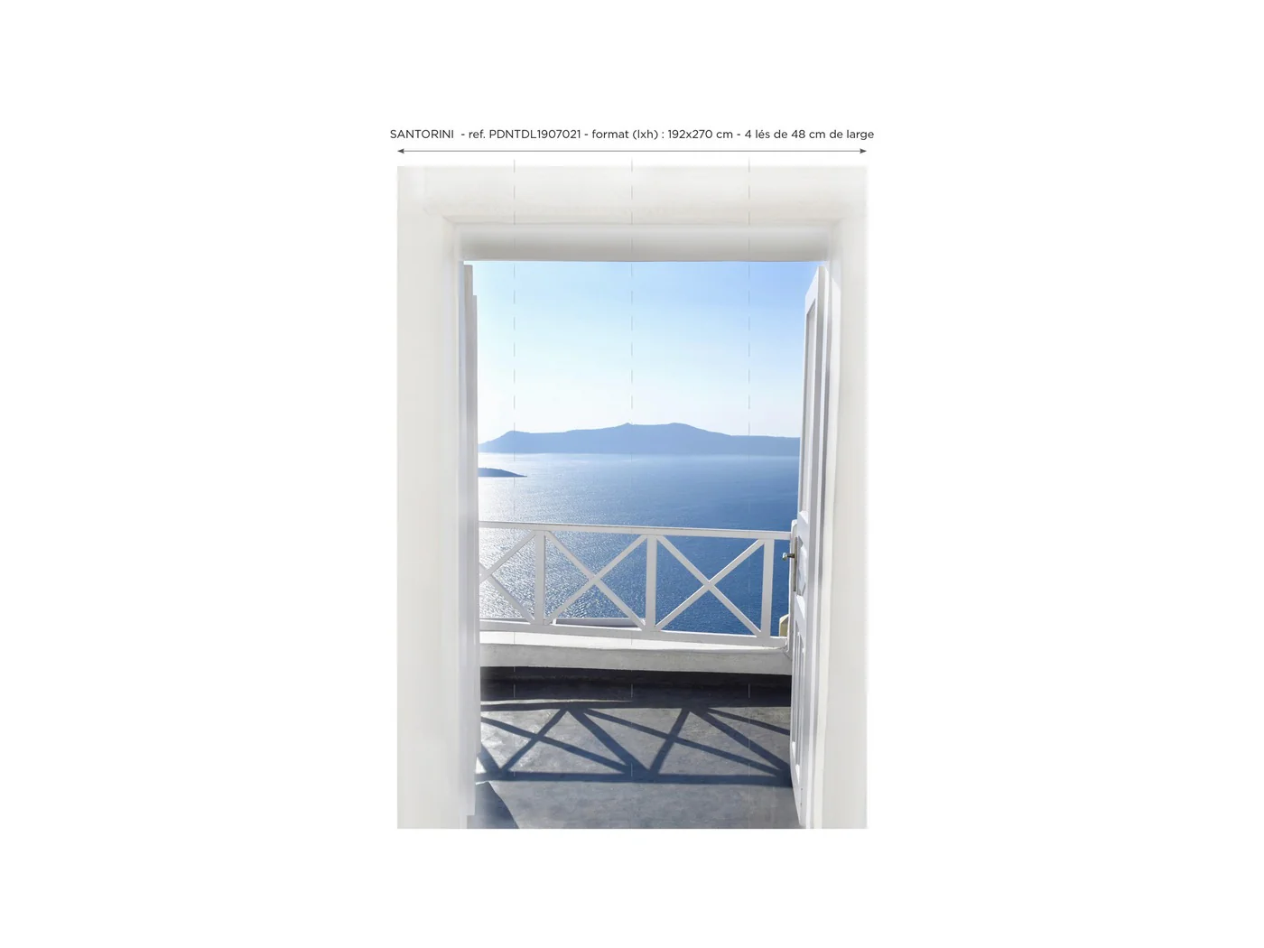 Papier Peint Panoramique Santorini - Multicolore - Image 2