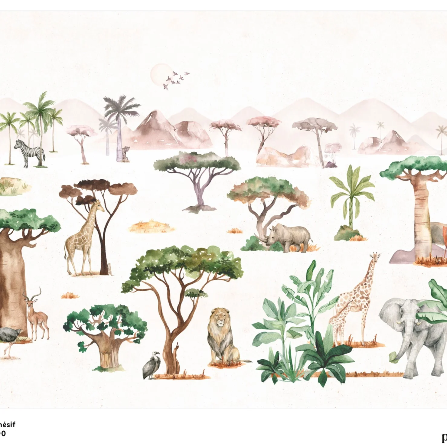 Poster Adhésif Serengeti - Multicolore - Image 3