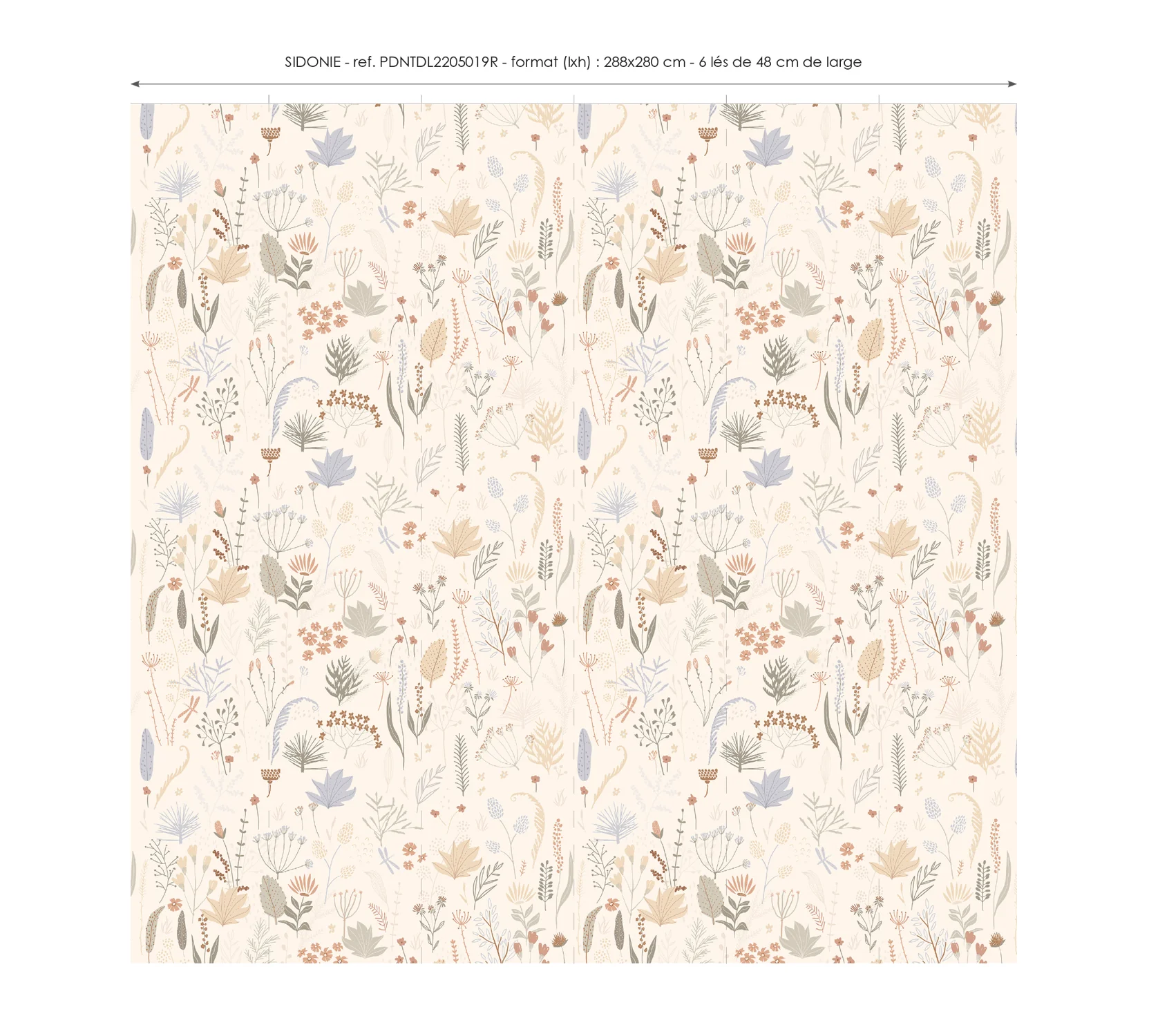 Papier Peint Panoramique Sidonie - Beige - Image 9