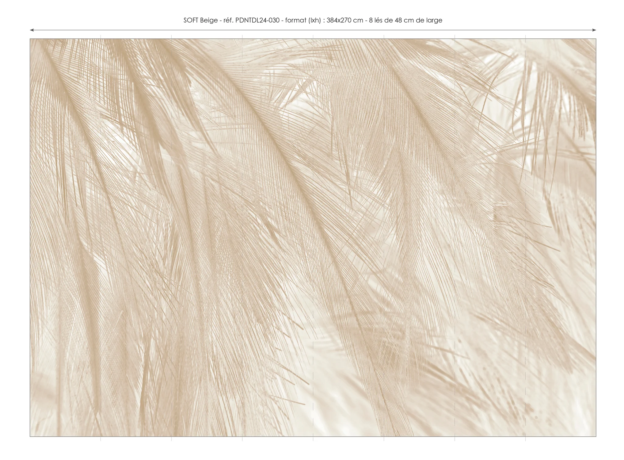 Papier Peint Panoramique Soft - Beige - Image 7