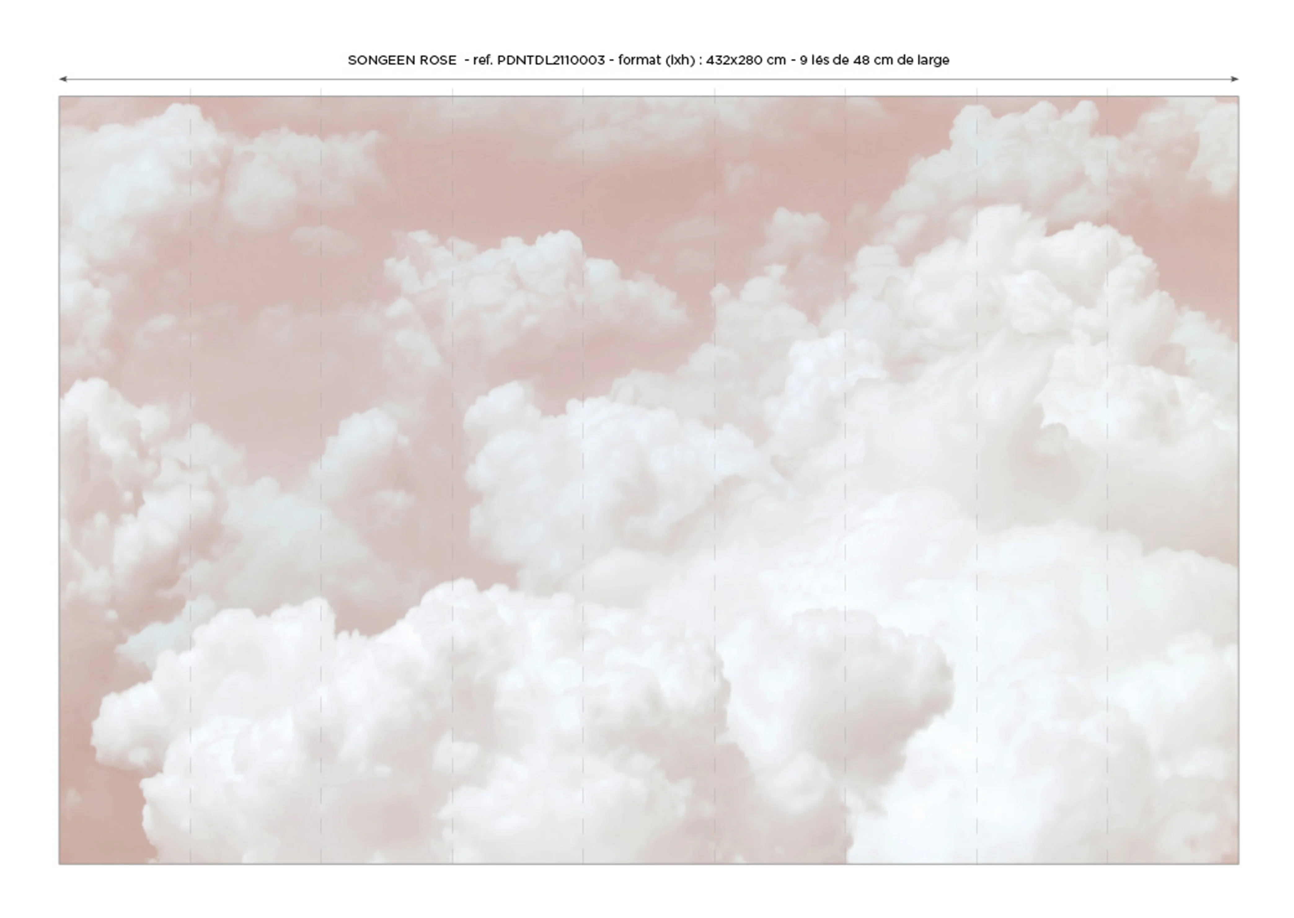 Papier Peint Panoramique Songeen - Rose - Image 7