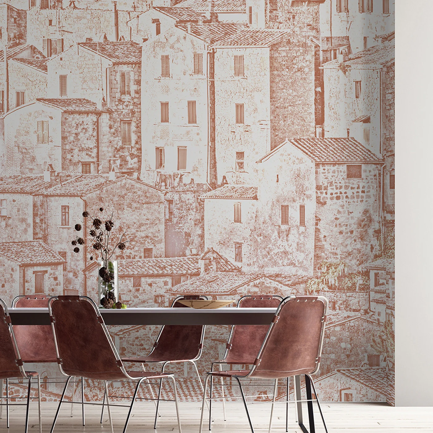 Papier Peint Panoramique Sorano - Terracotta - Image 4