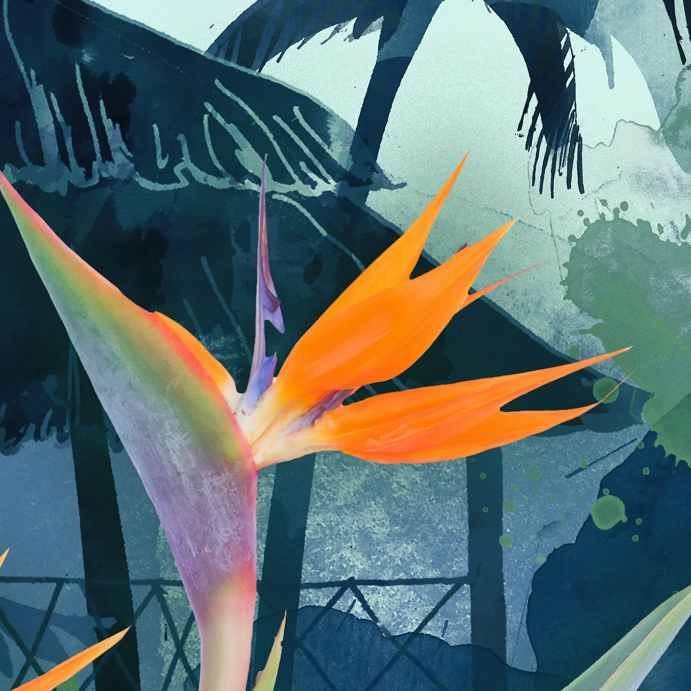 Papier Peint Panoramique Tropical Mood - Multicolore - Image 3