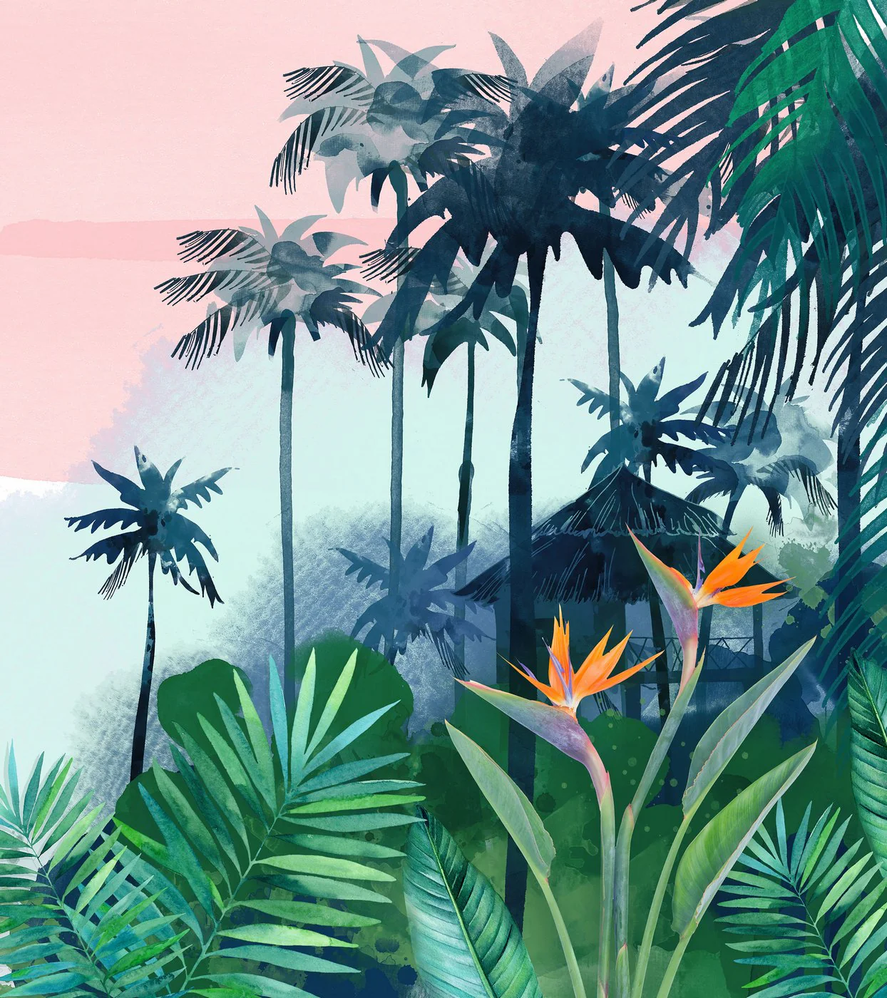 Papier Peint Panoramique Tropical Mood - Multicolore - Image 5
