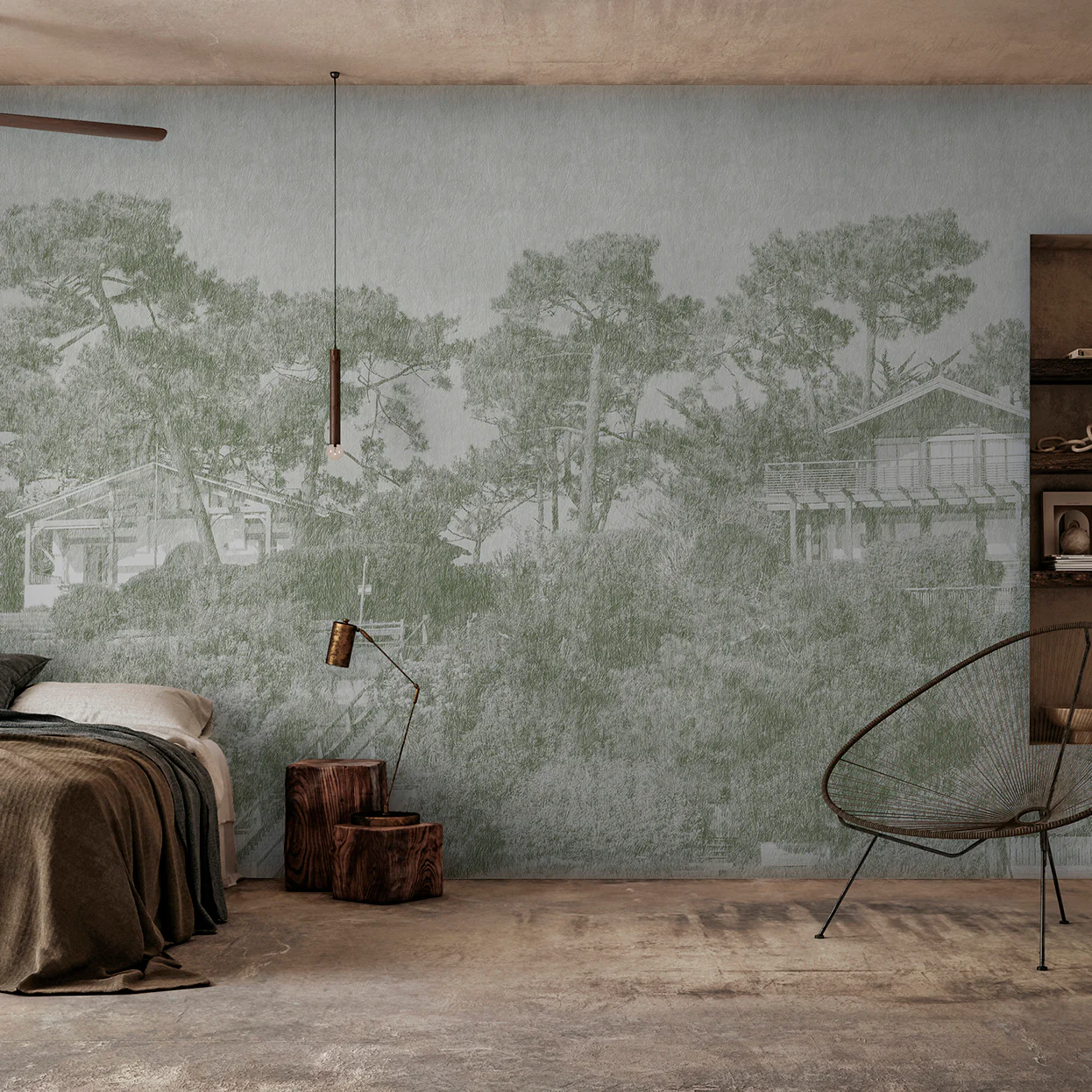 Papier Peint Panoramique Villa Ferret - Lichen - Image 3