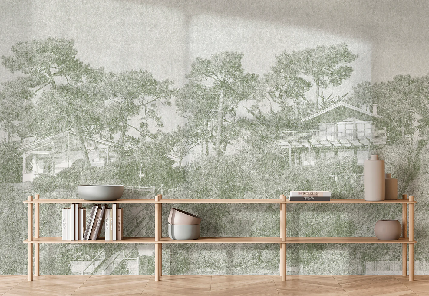 Papier Peint Panoramique Villa Ferret - Lichen - Image 4
