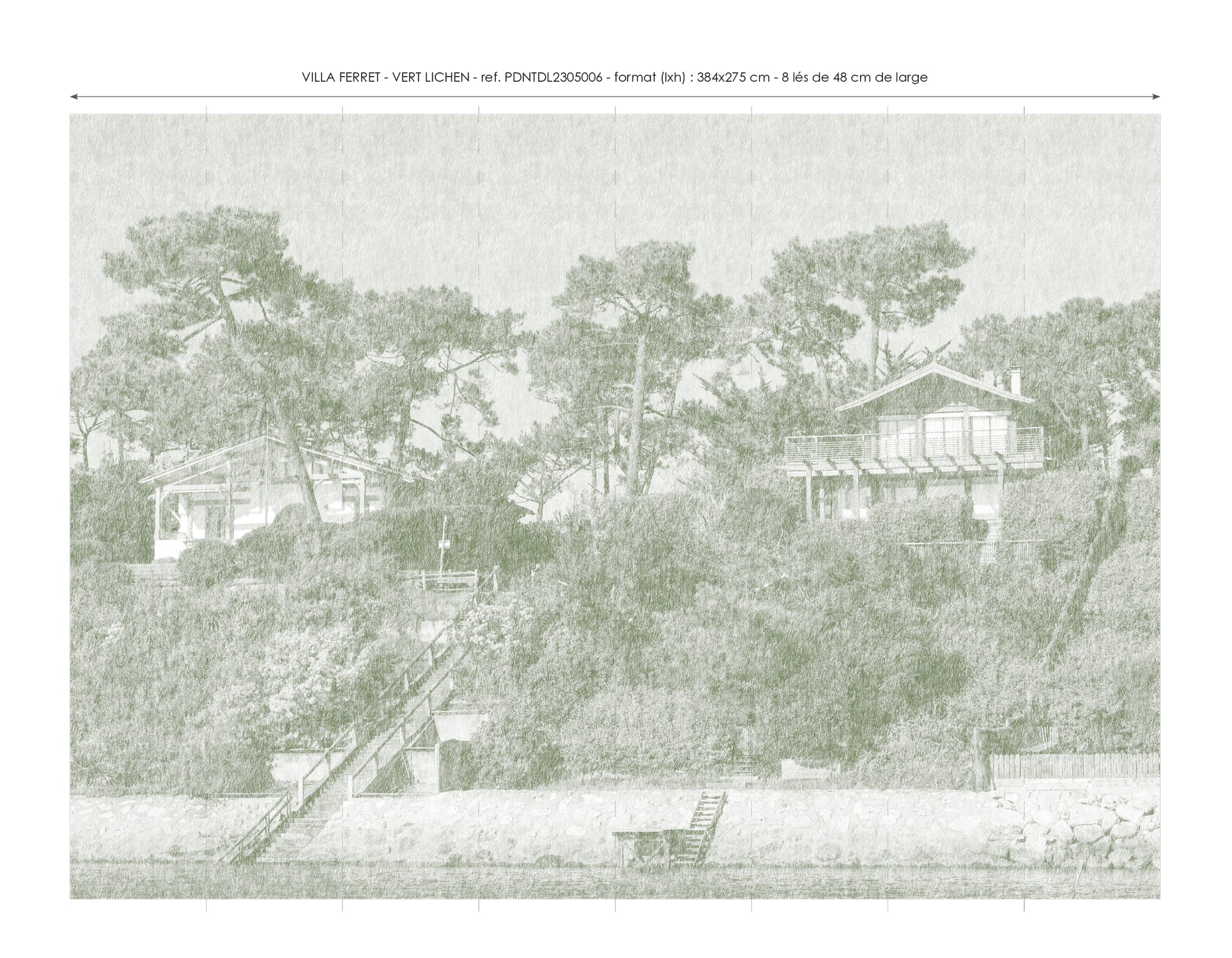Papier Peint Panoramique Villa Ferret - Lichen - Image 7