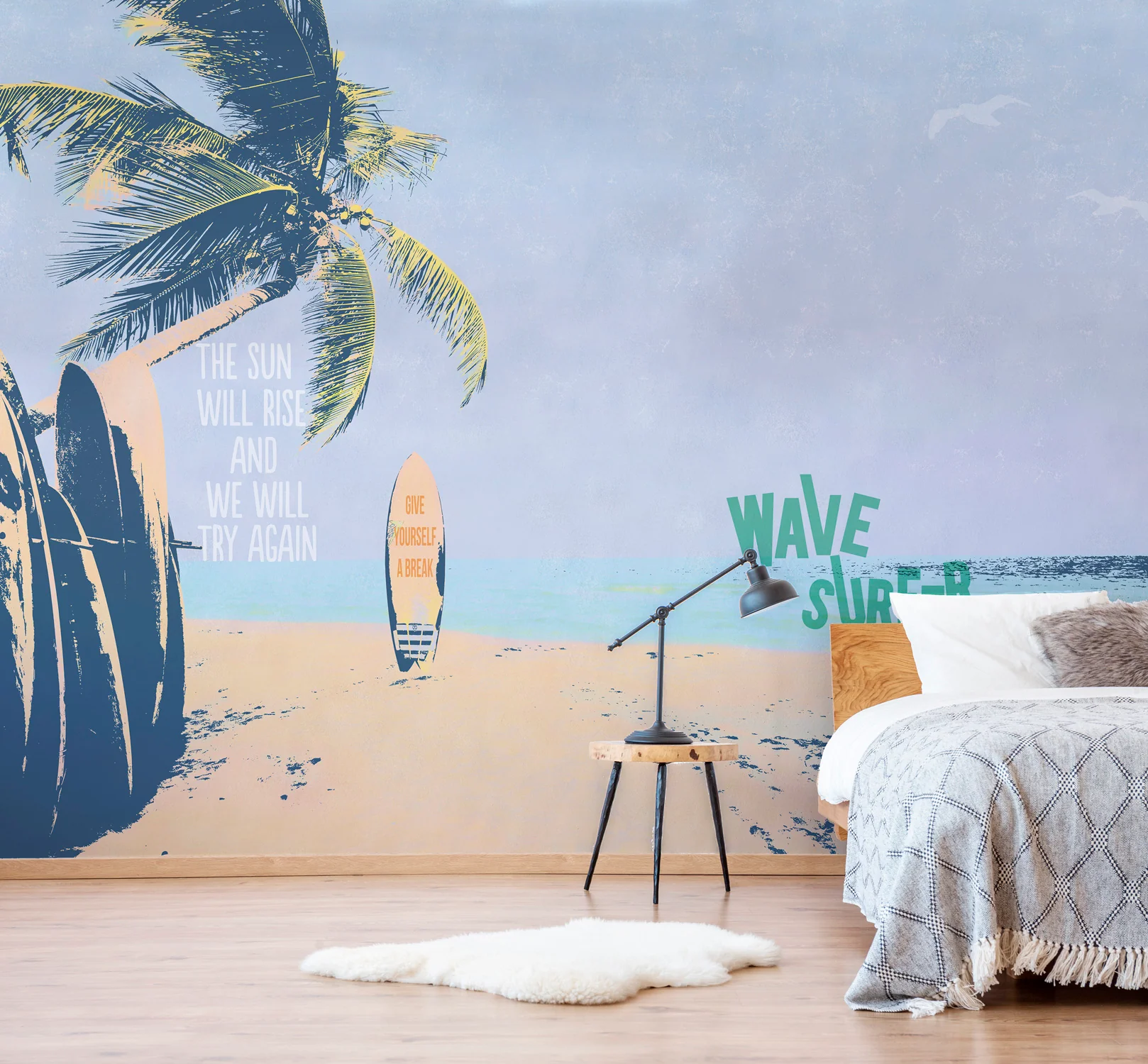 Papier Peint Panoramique Wave Surfer Xl - Multicolore - Image 2