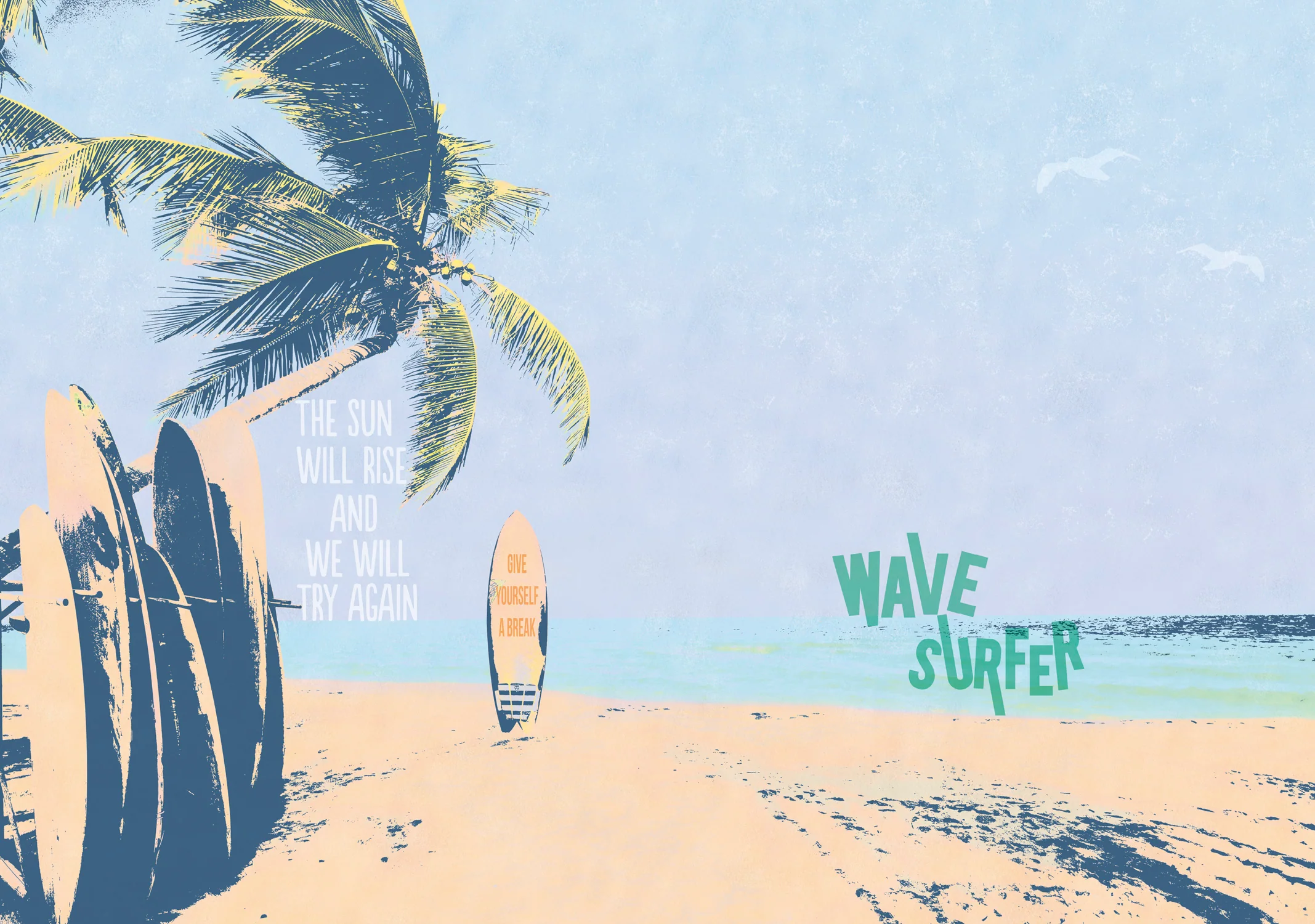 Papier Peint Panoramique Wave Surfer Xl - Multicolore - Image 6