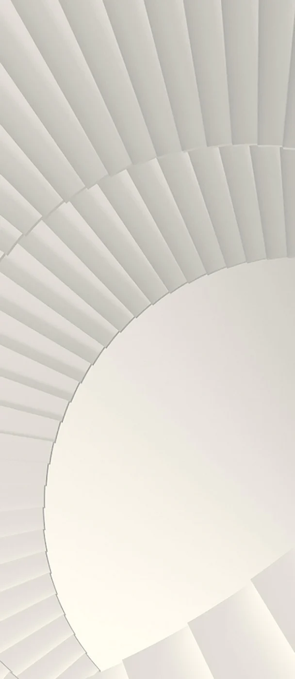 Papier Peint Panoramique White Spiral - Blanc - Image 3