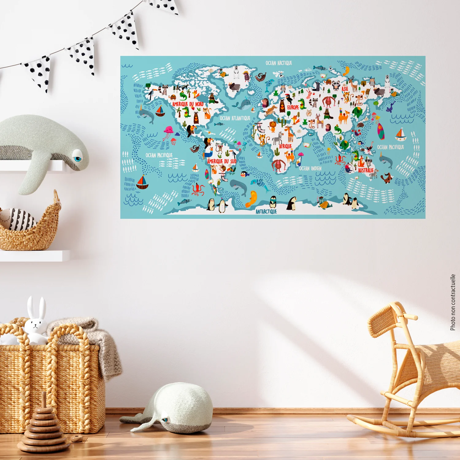 Poster Adhésif Wonderful Planet - Multicolore - Image 2