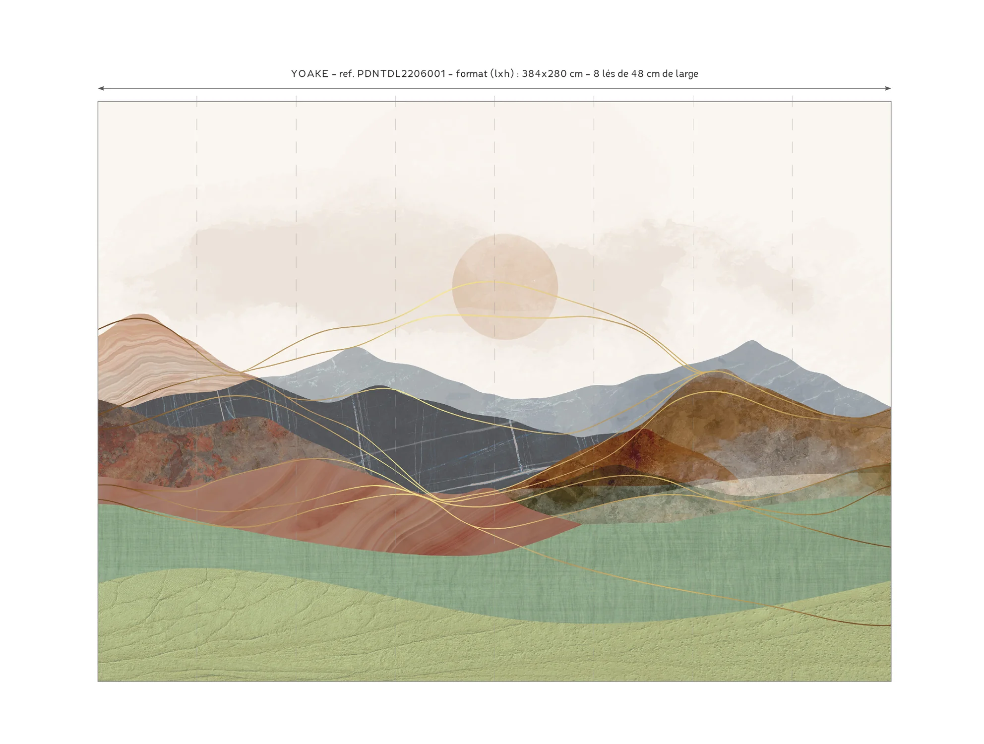 Papier Peint Panoramique Yoake - Multicolore - Image 9
