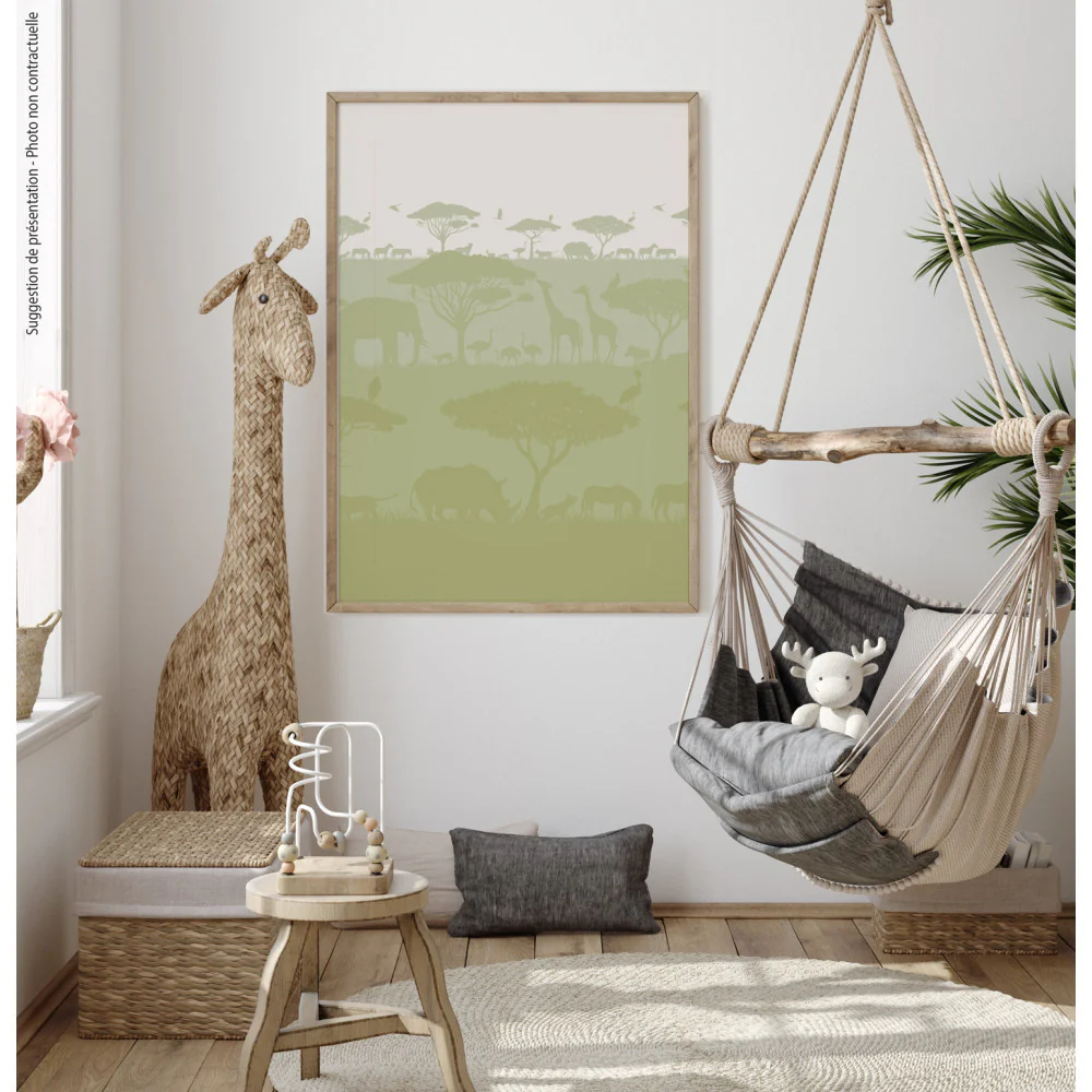 Poster Adhésif Savane - Vert - Image 3