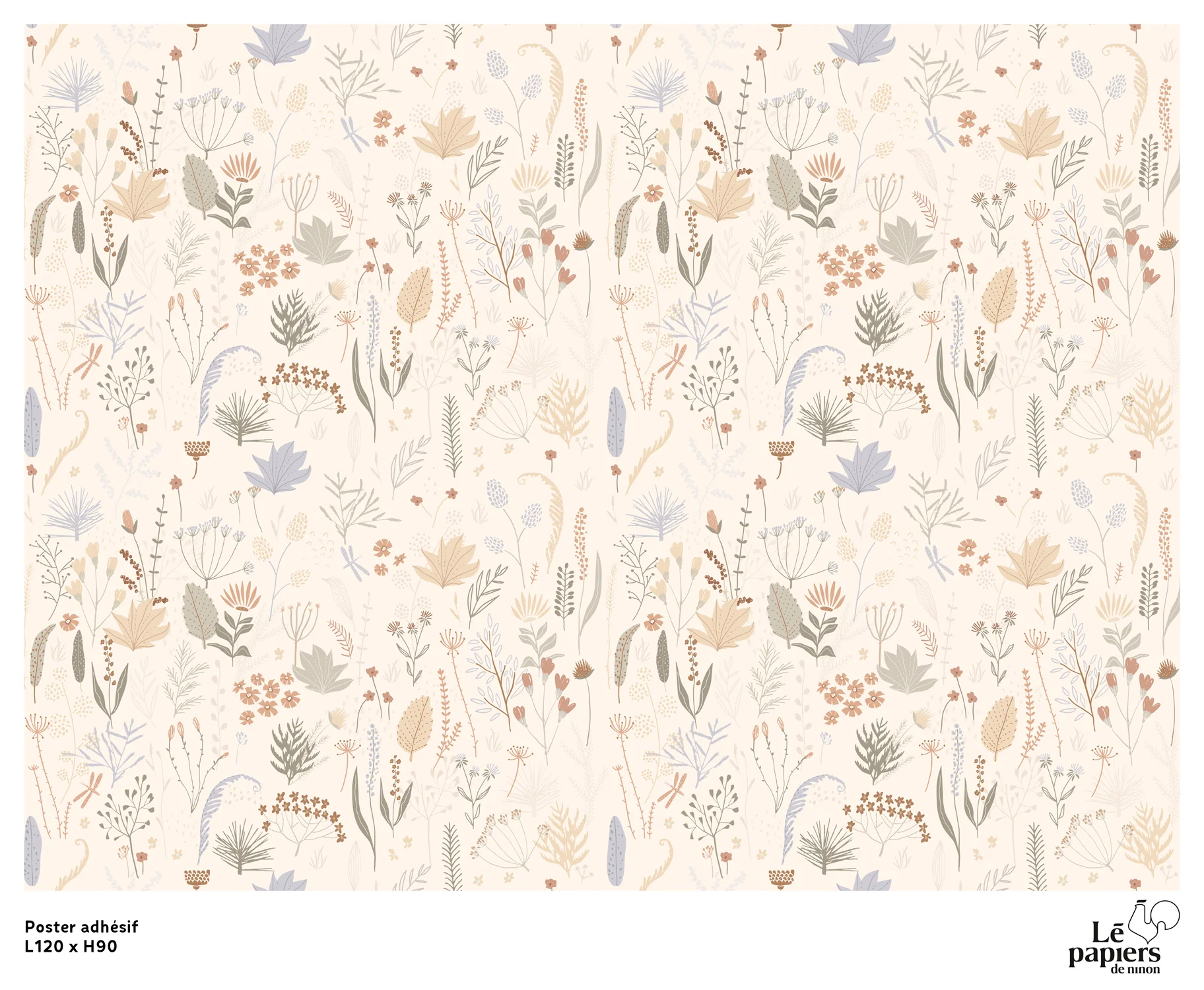 Poster Adhésif Sidonie - Beige - Image 2