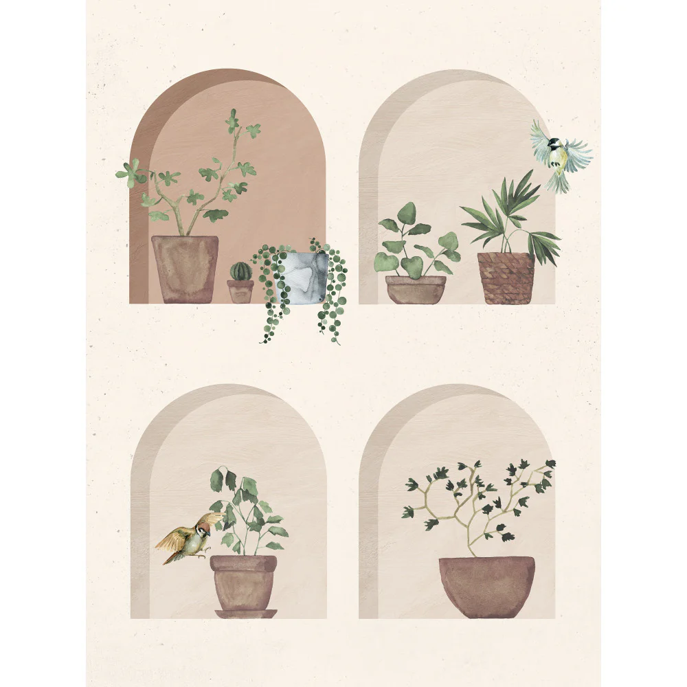 Poster Adhésif Villa Toscana - Beige - Image 2