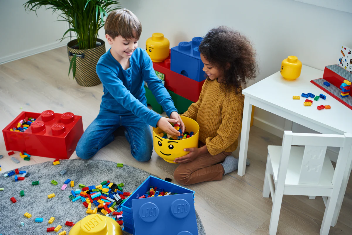 Boîte De Rangement - Tête Garçon - Petite Taille - Jaune - Image 11