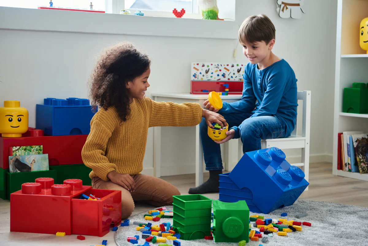 Boîte De Rangement - Tête Garçon - Petite Taille - Jaune - Image 8