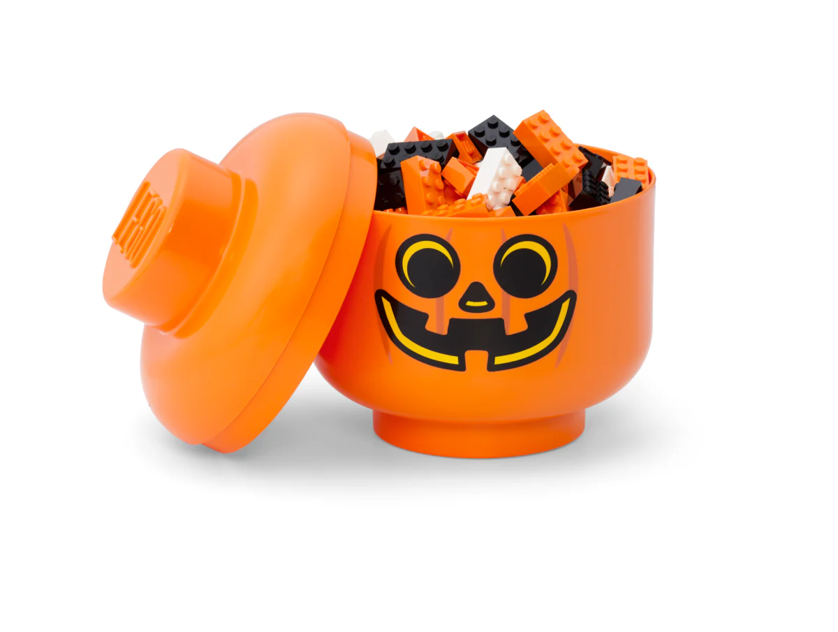 Boîte De Rangement - Tête Citrouille - Petite Taille - Orange - Image 2