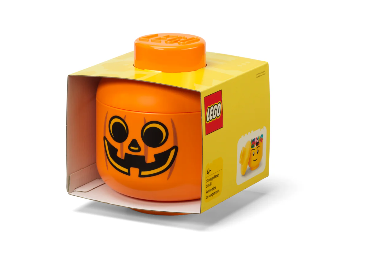 Boîte De Rangement - Tête Citrouille - Petite Taille - Orange - Image 3