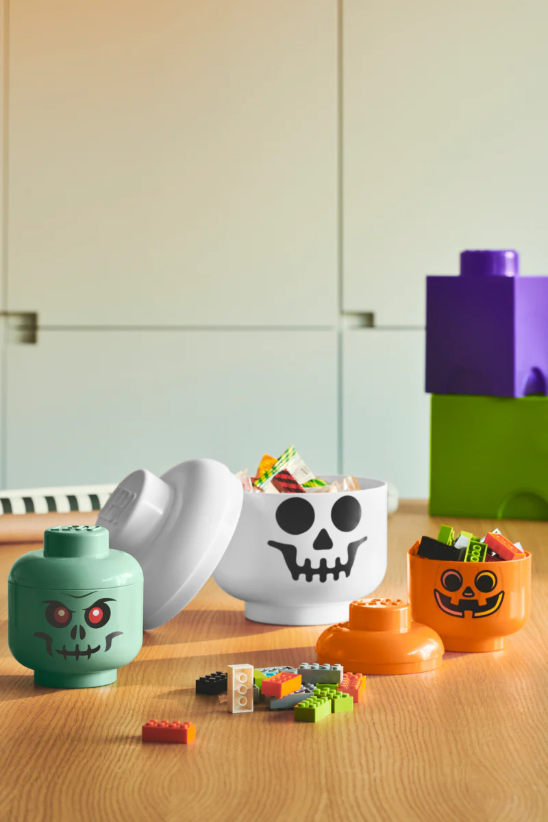 Boîte De Rangement - Tête Citrouille - Petite Taille - Orange - Image 4