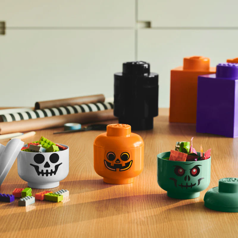 Boîte De Rangement - Tête Citrouille - Petite Taille - Orange - Image 5