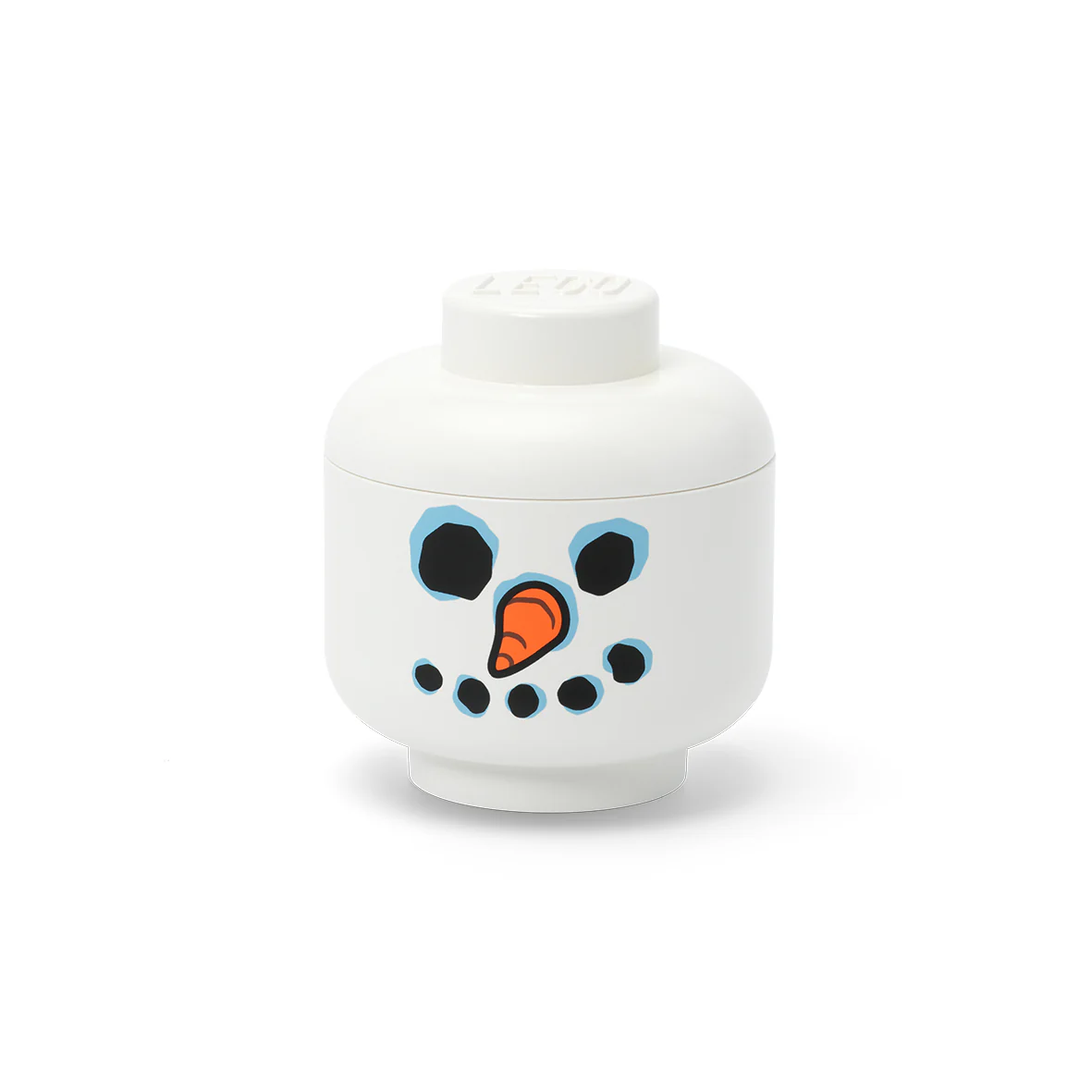 Boîte De Rangement - Tête Bonhomme De Neige (Petite) - Blanc - Image 2
