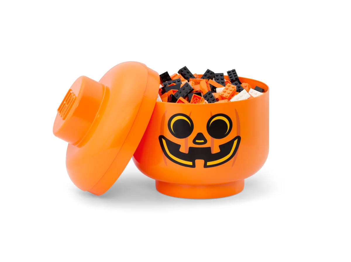 Boîte De Rangement - Tête Citrouille - Grande Taille - Orange - Image 2
