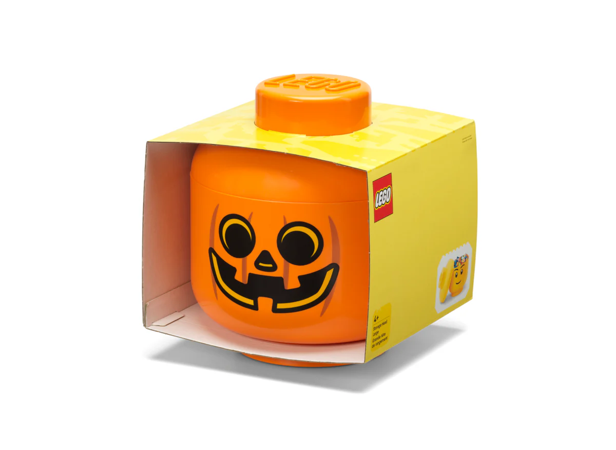 Boîte De Rangement - Tête Citrouille - Grande Taille - Orange - Image 3