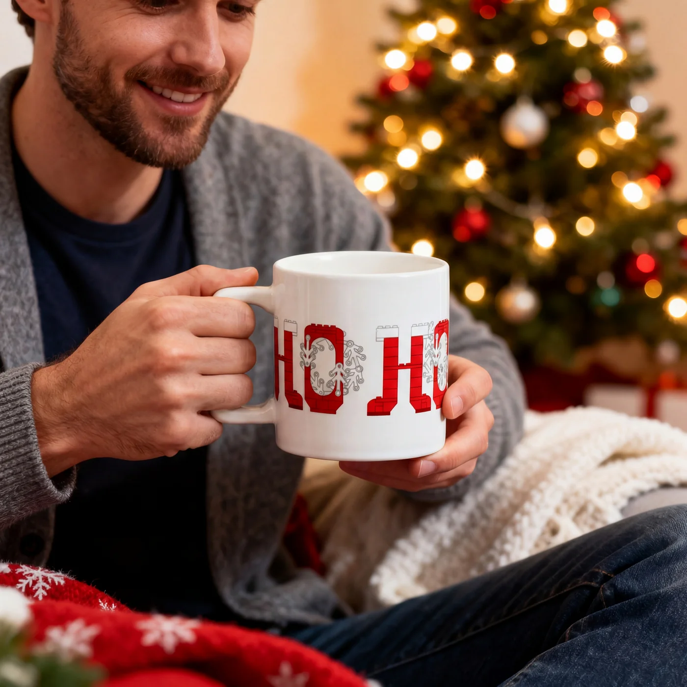 Mug De Noël - Motif Père Noël - Blanc - Image 3