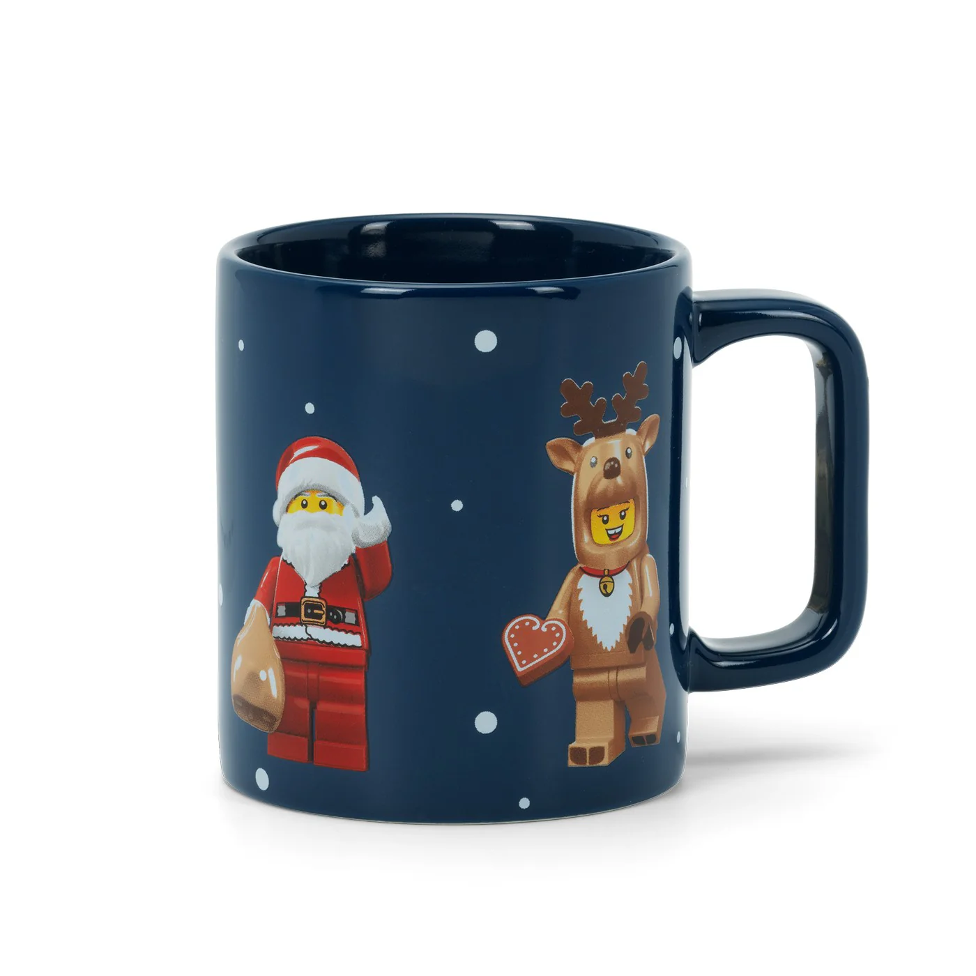 Mug De Noël - Motif Minifigurines - Bleu Nuit - Image 2