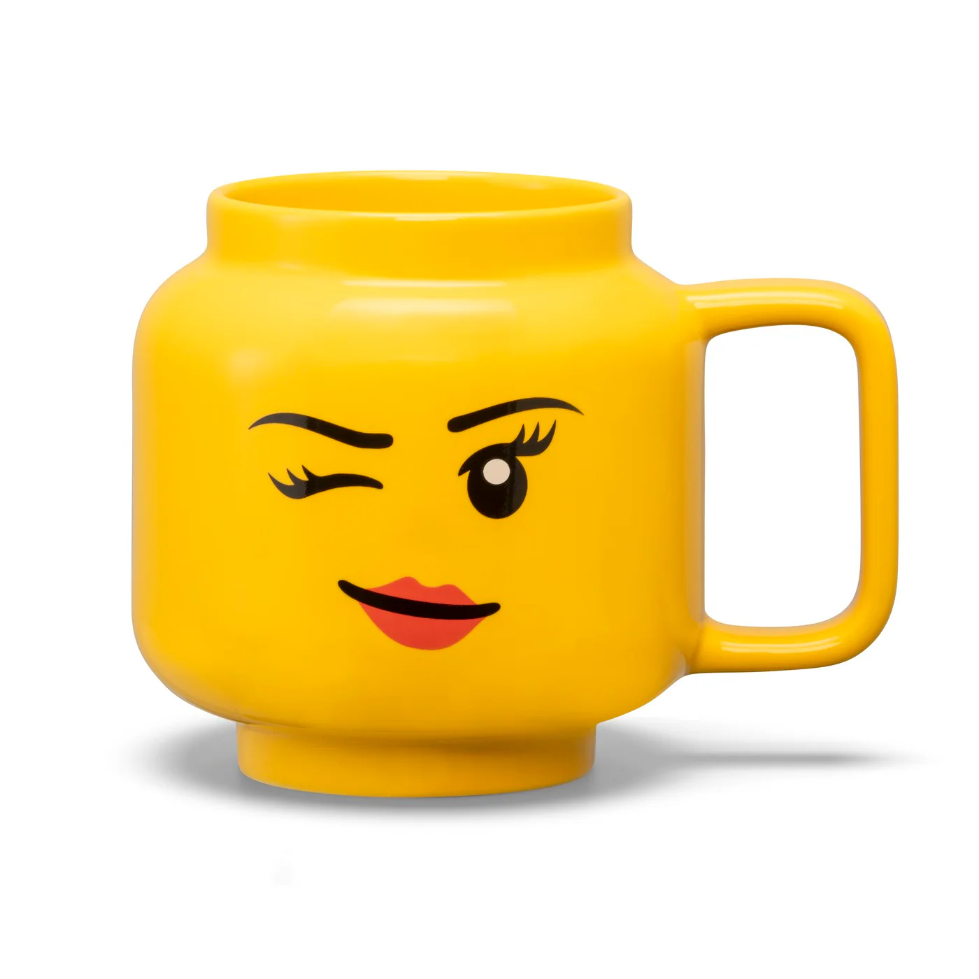 Mug Céramique - Motif Fille Clin D'Œil - Jaune - Image 2