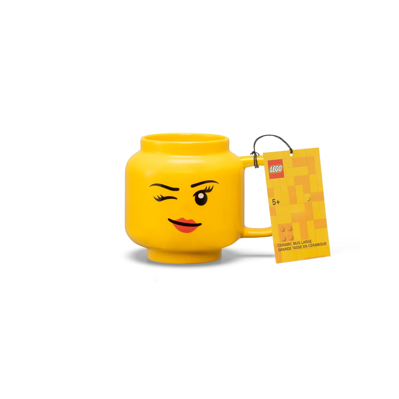 Mug Céramique - Motif Fille Clin D'Œil - Jaune - Image 3