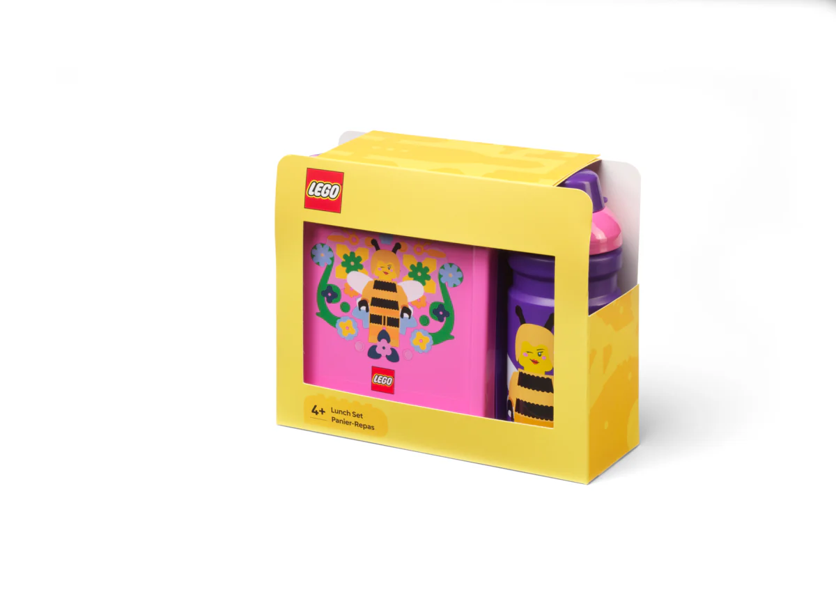 Set Repas Gourde + Lunchbox - Motif Abeille - Image 3