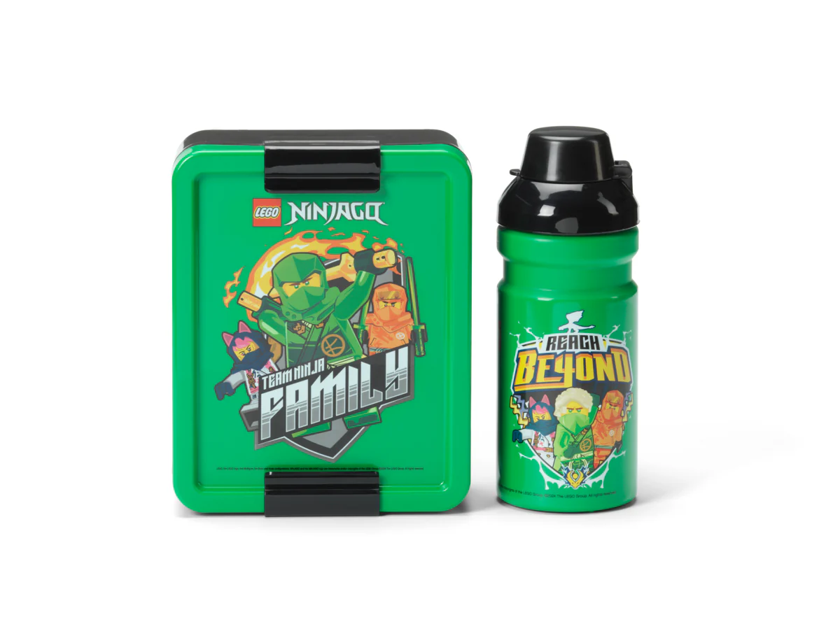 Set Repas Gourde + Lunchbox - Motif Ninjago - Image 2