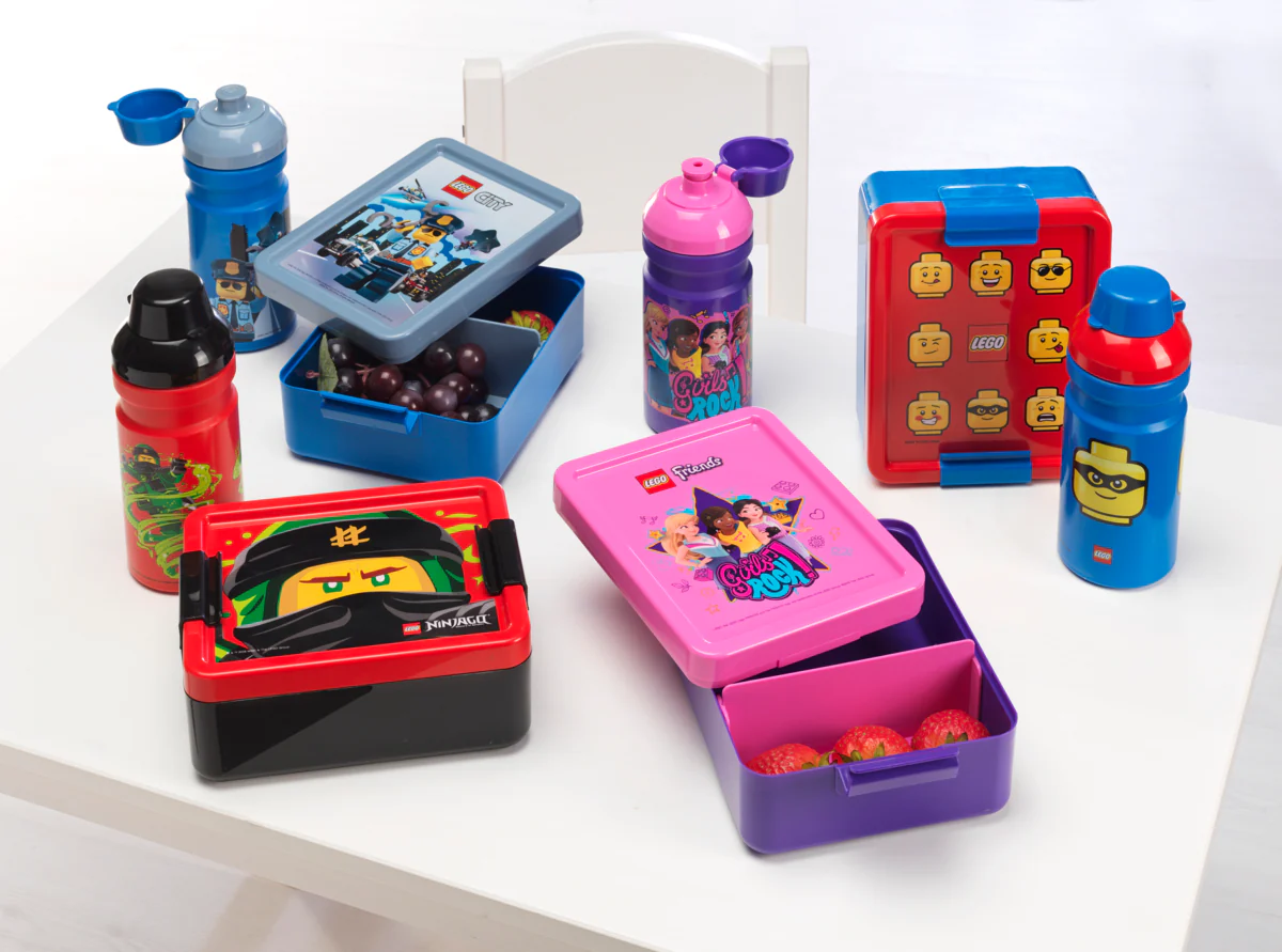 Set Repas Gourde + Lunchbox - Motif City - Bleu - Image 6
