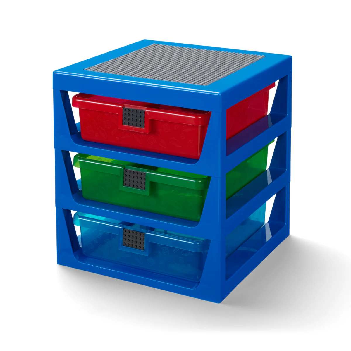 Étagère De Rangement - 3 Tiroirs - Bleu Transparent - Image 3
