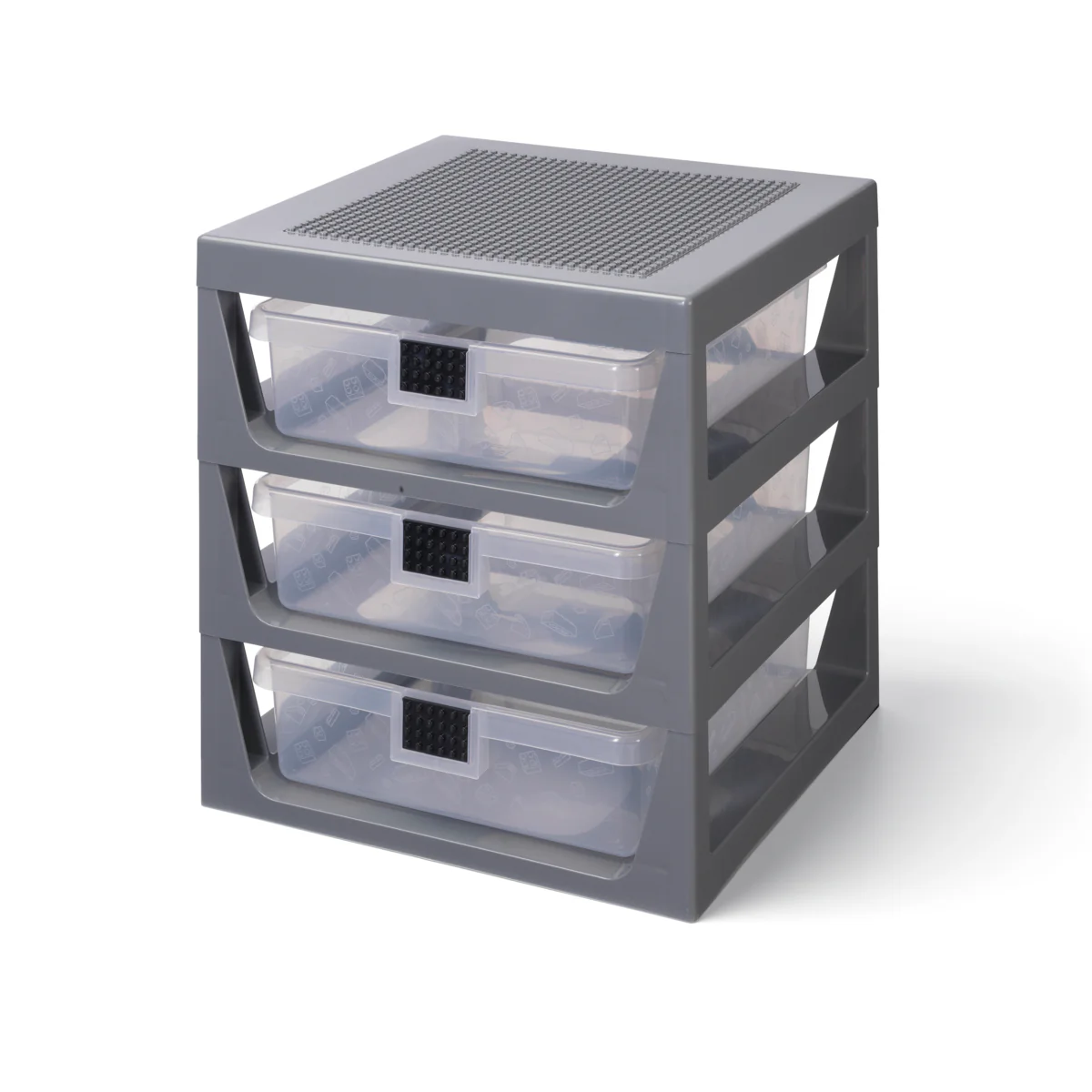 Étagère De Rangement - 3 Tiroirs - Gris Anthracite - Image 3