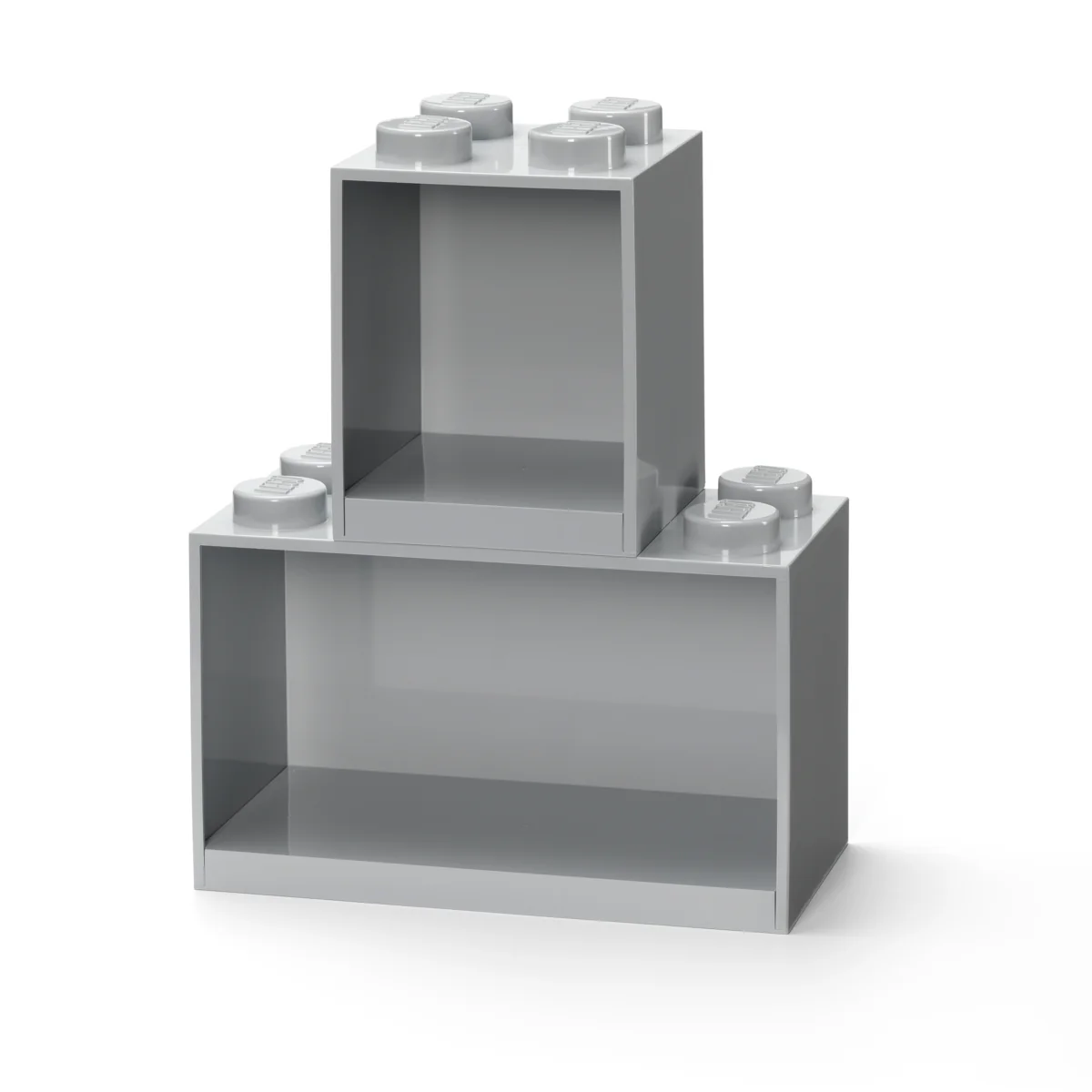 Set D'Étagères - 4 Et 8 Plots - Gris - Image 2